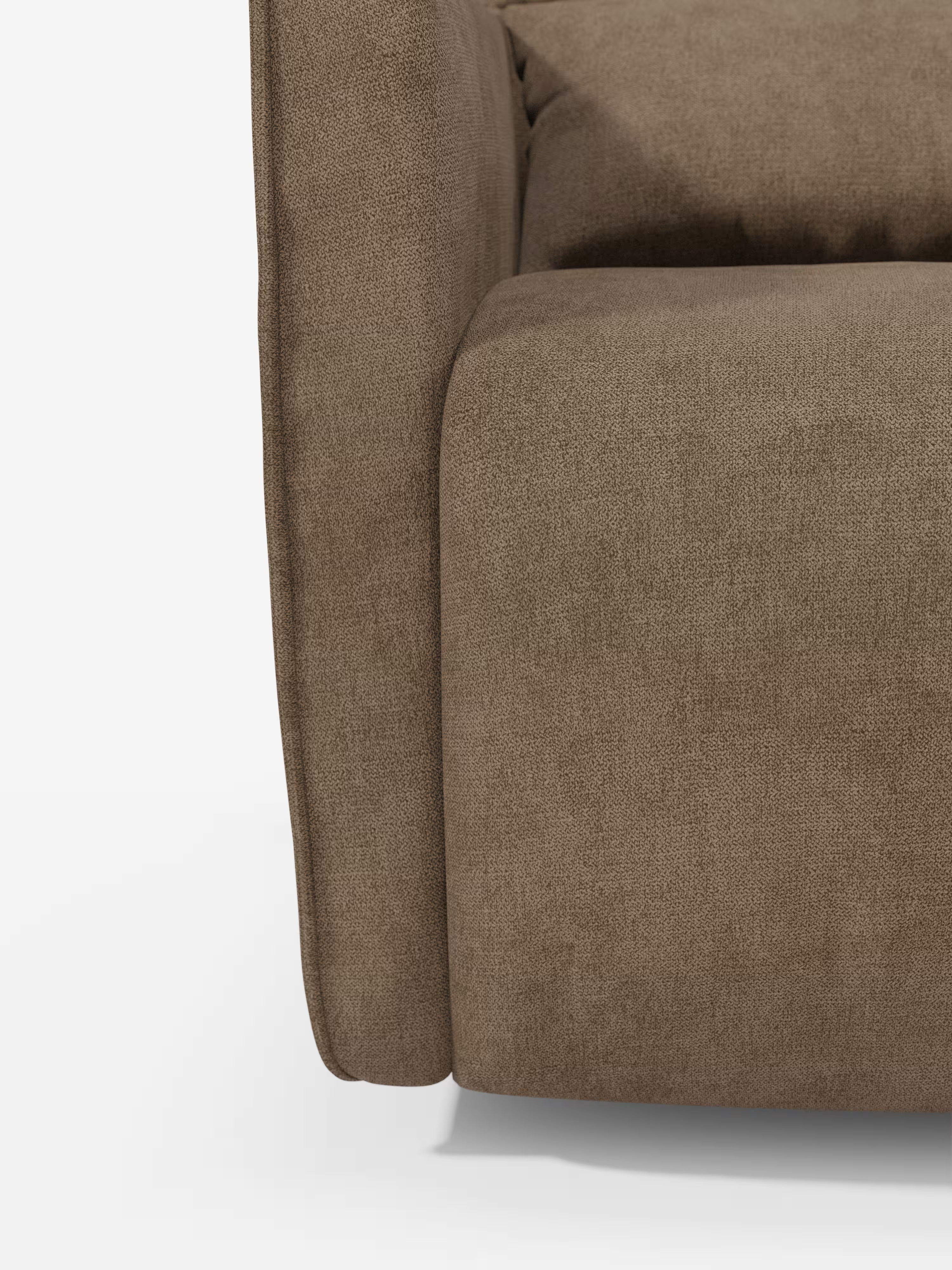 Tulla poltrona girevole con cuscino poggiareni - design elegante in tessuto impermeabile