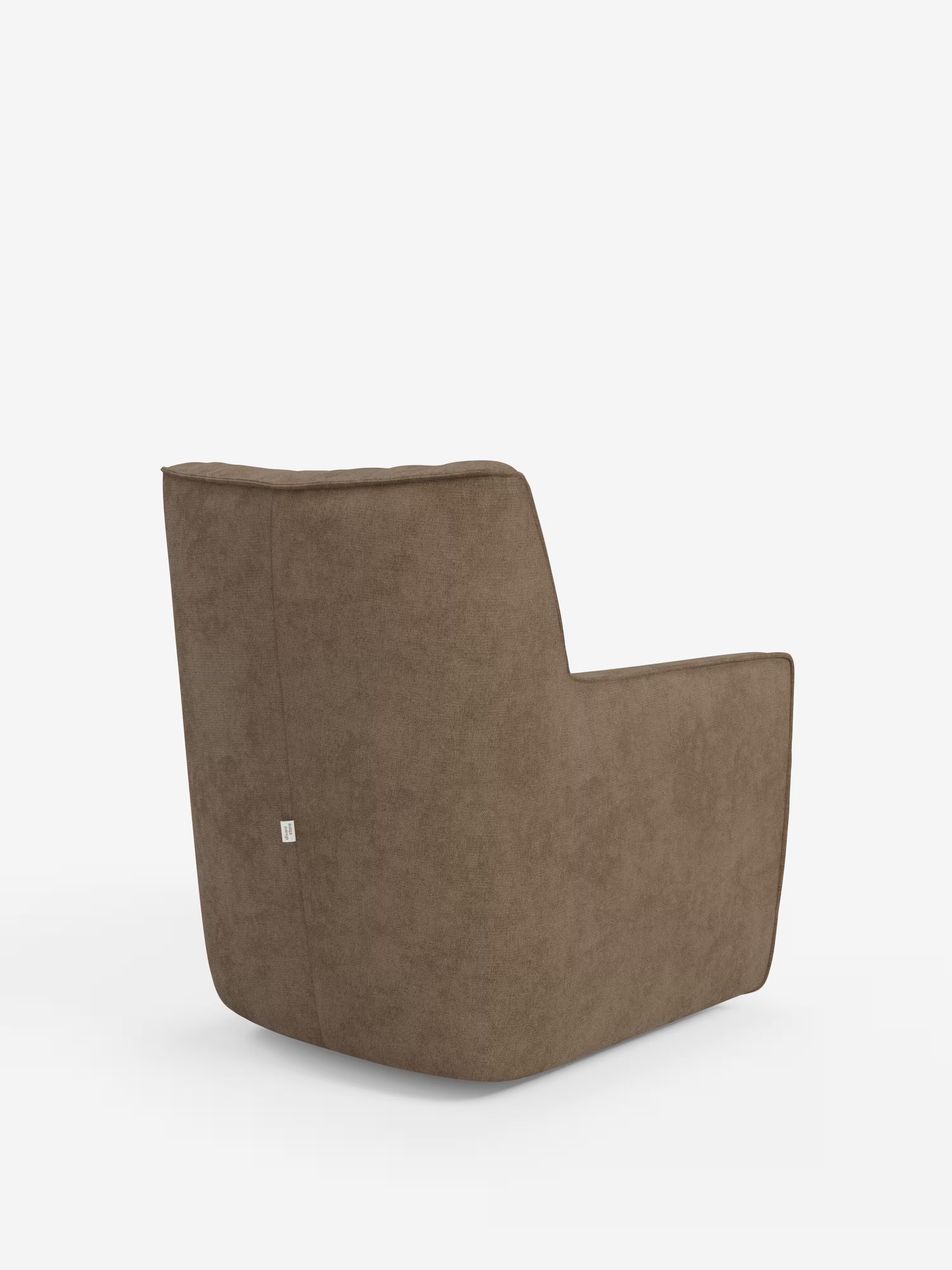 Tulla poltrona girevole con cuscino poggiareni - design elegante in tessuto impermeabile
