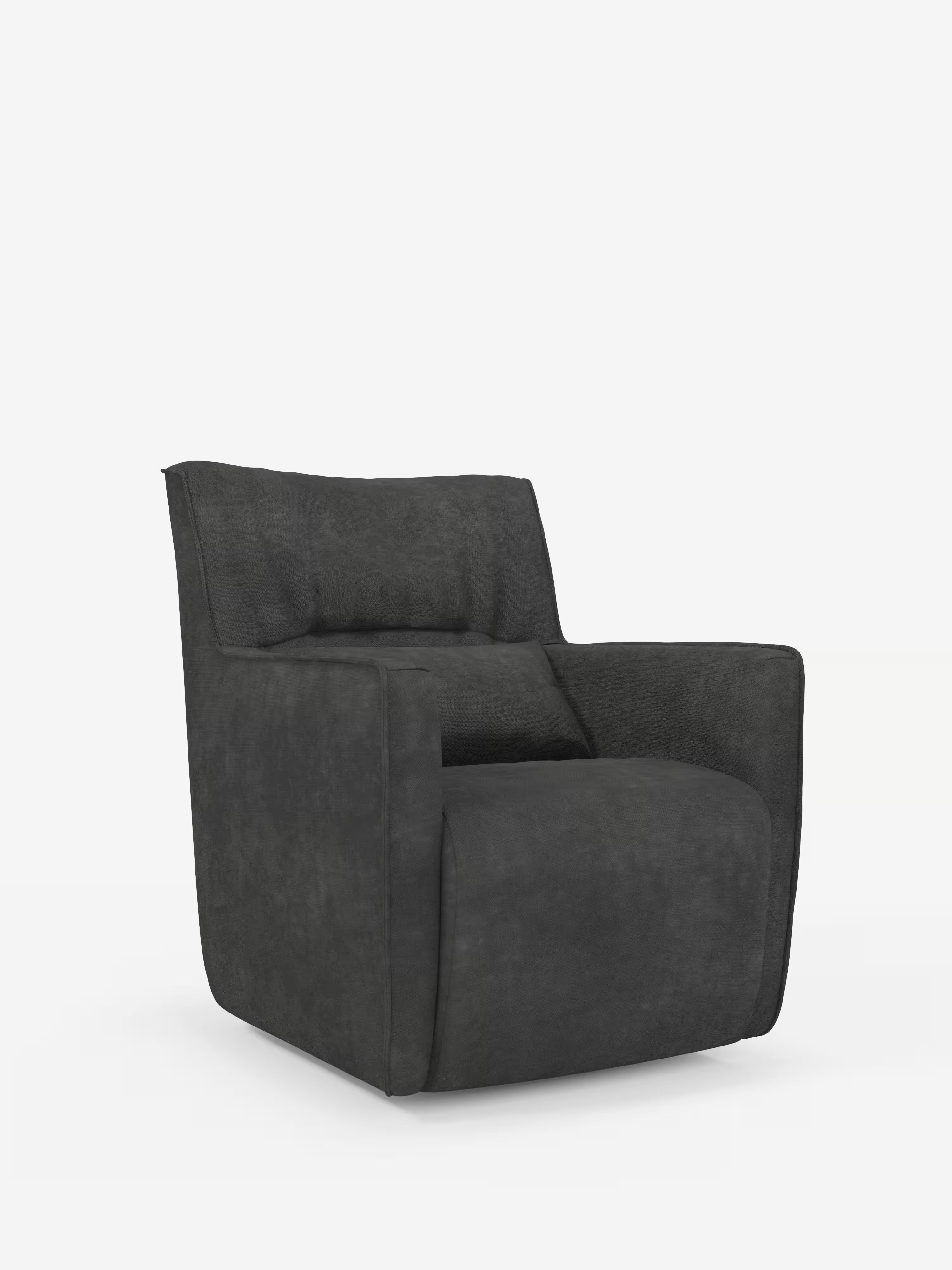 Tulla poltrona girevole con cuscino poggiareni - design elegante in tessuto impermeabile