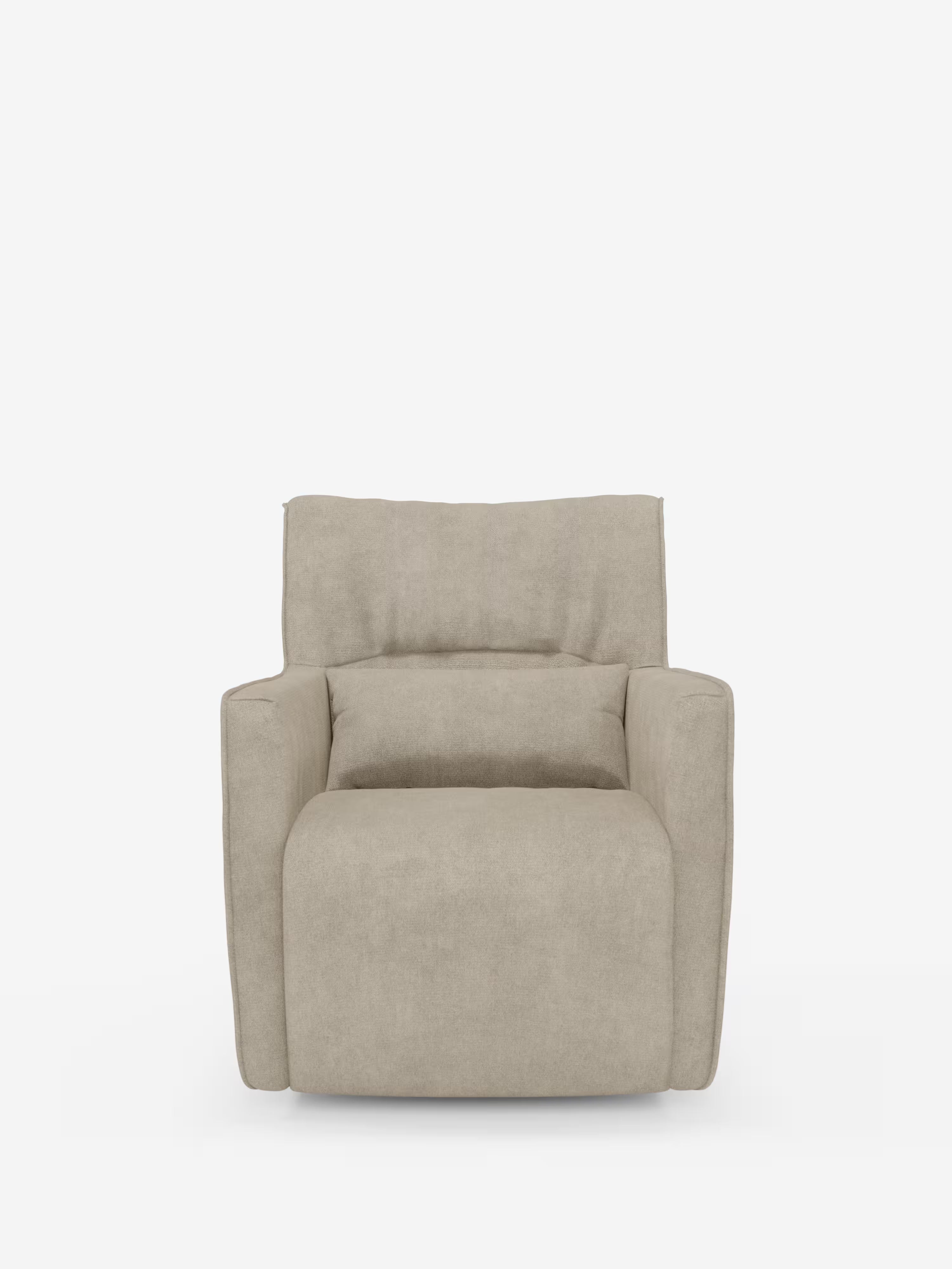 Tulla poltrona girevole con cuscino poggiareni - design elegante in tessuto impermeabile