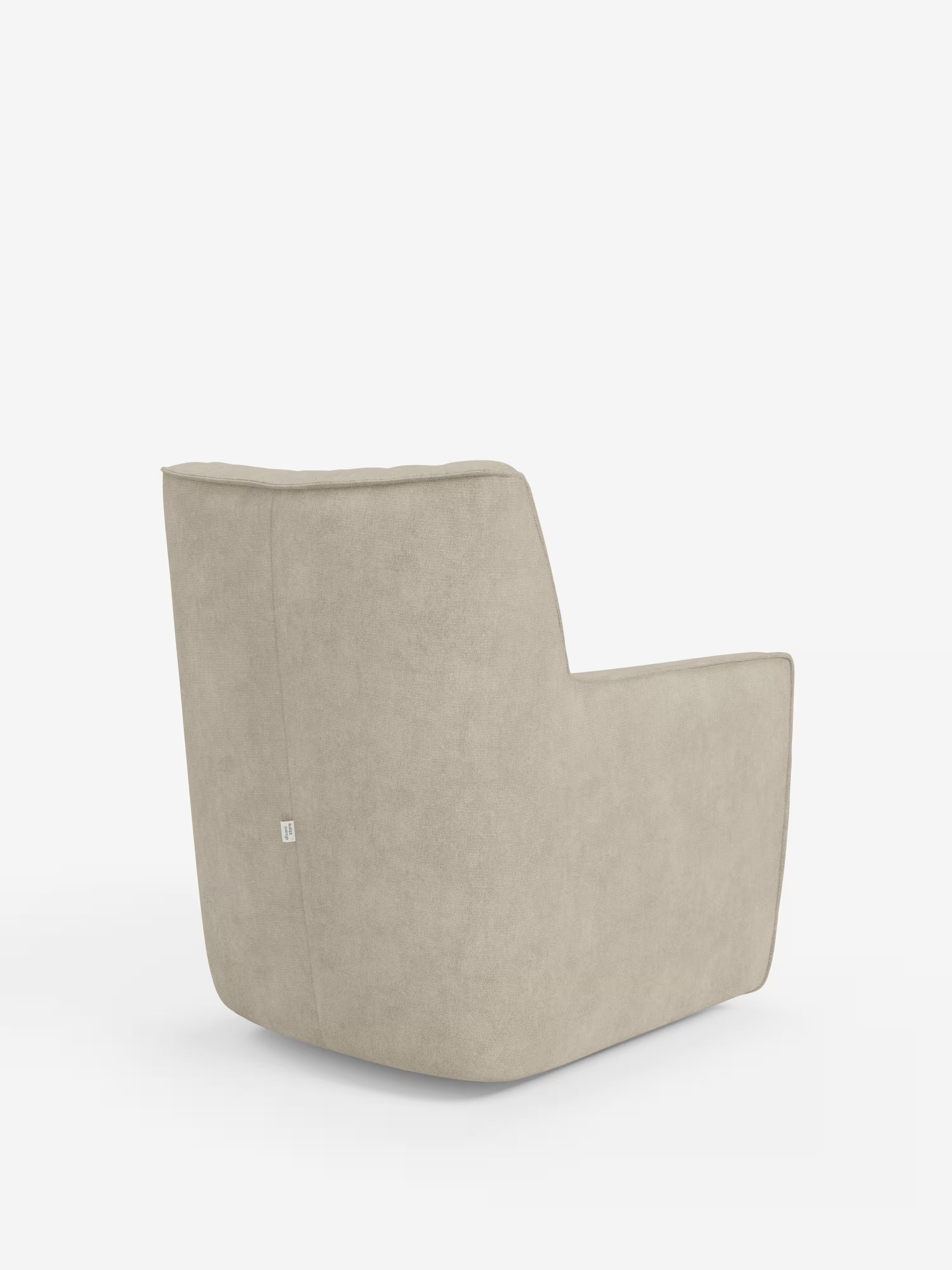 Tulla poltrona girevole con cuscino poggiareni - design elegante in tessuto impermeabile
