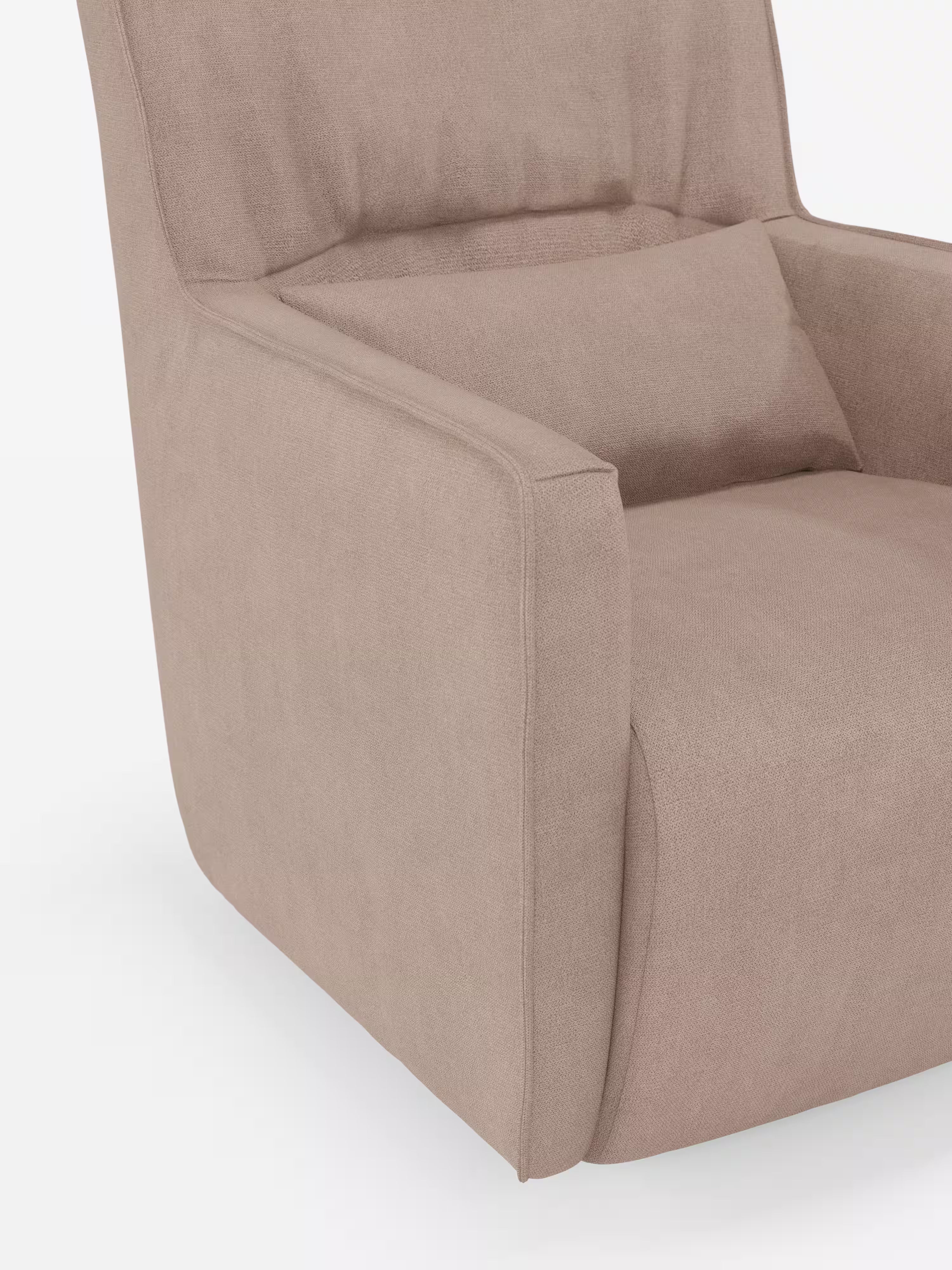 Tulla poltrona girevole con cuscino poggiareni - design elegante in tessuto impermeabile