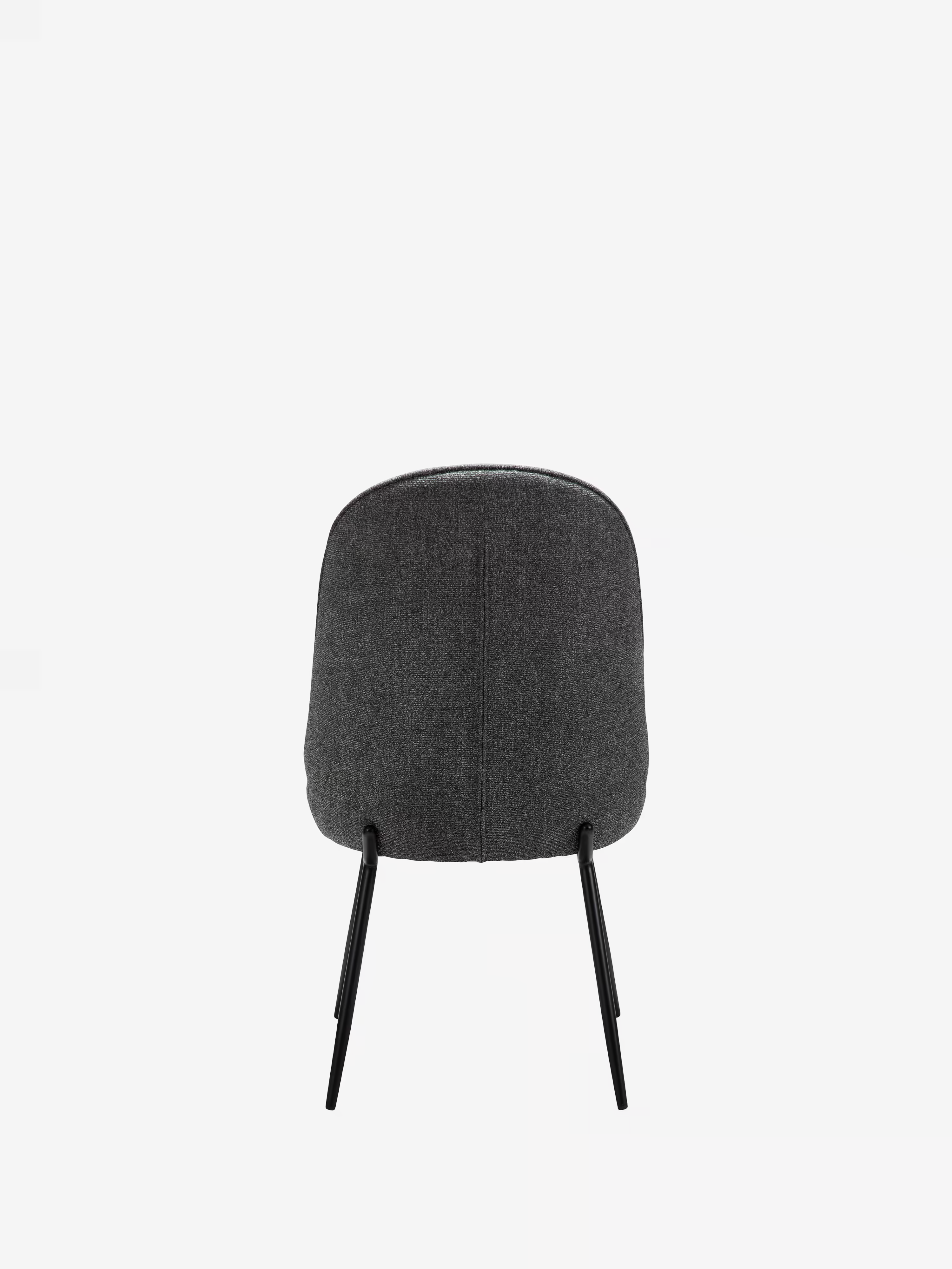 Utopia chaise avec dossier haut en bouclé et pieds en métal