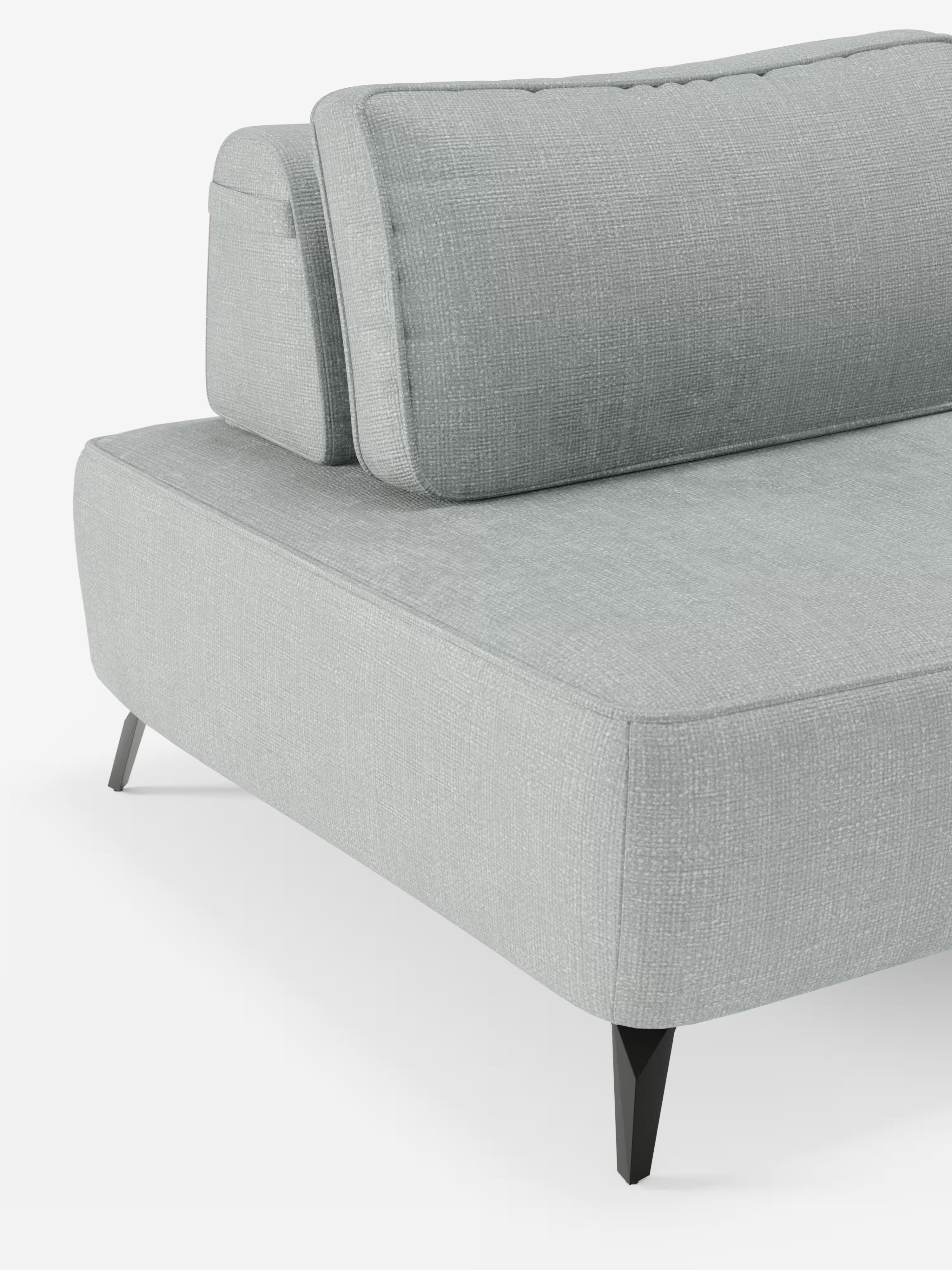 Volta divano modulare con schienali mobili e funzione letto in elegante ciniglia impermeabile