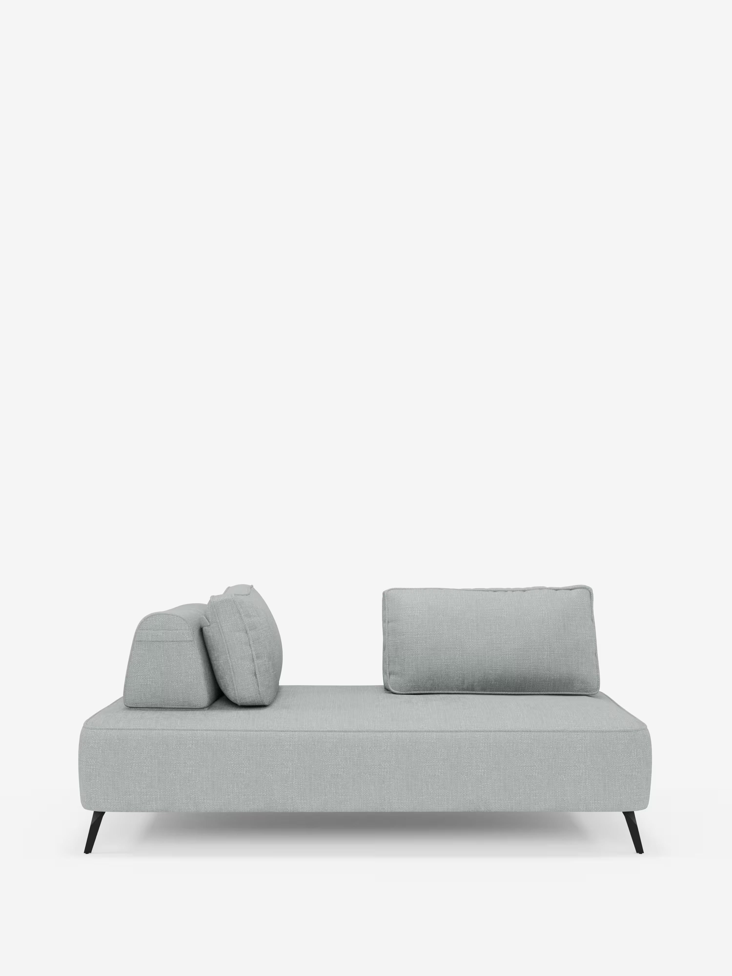 Volta divano modulare con schienali mobili e funzione letto in elegante ciniglia impermeabile