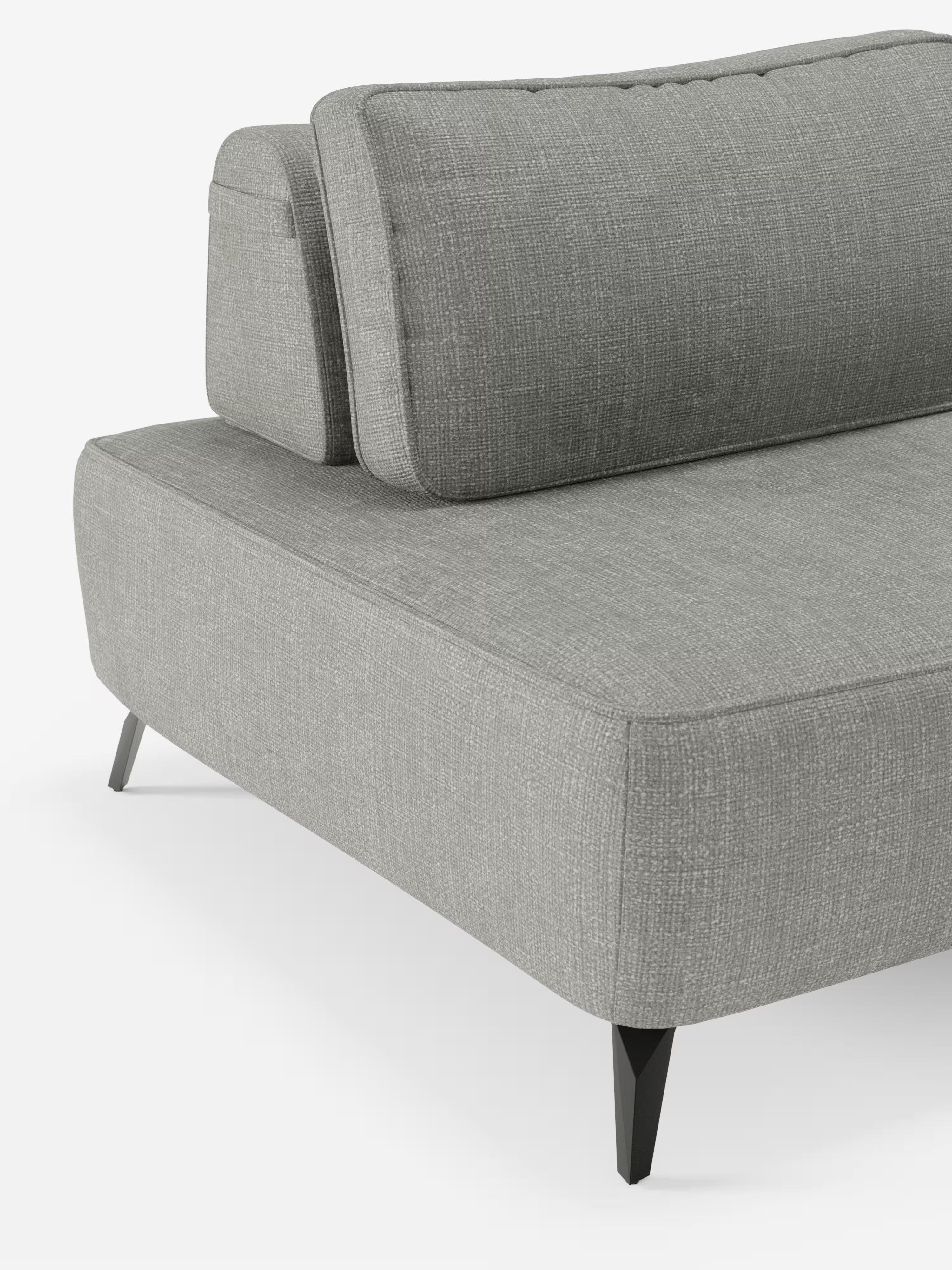 Volta divano modulare con schienali mobili e funzione letto in elegante ciniglia impermeabile