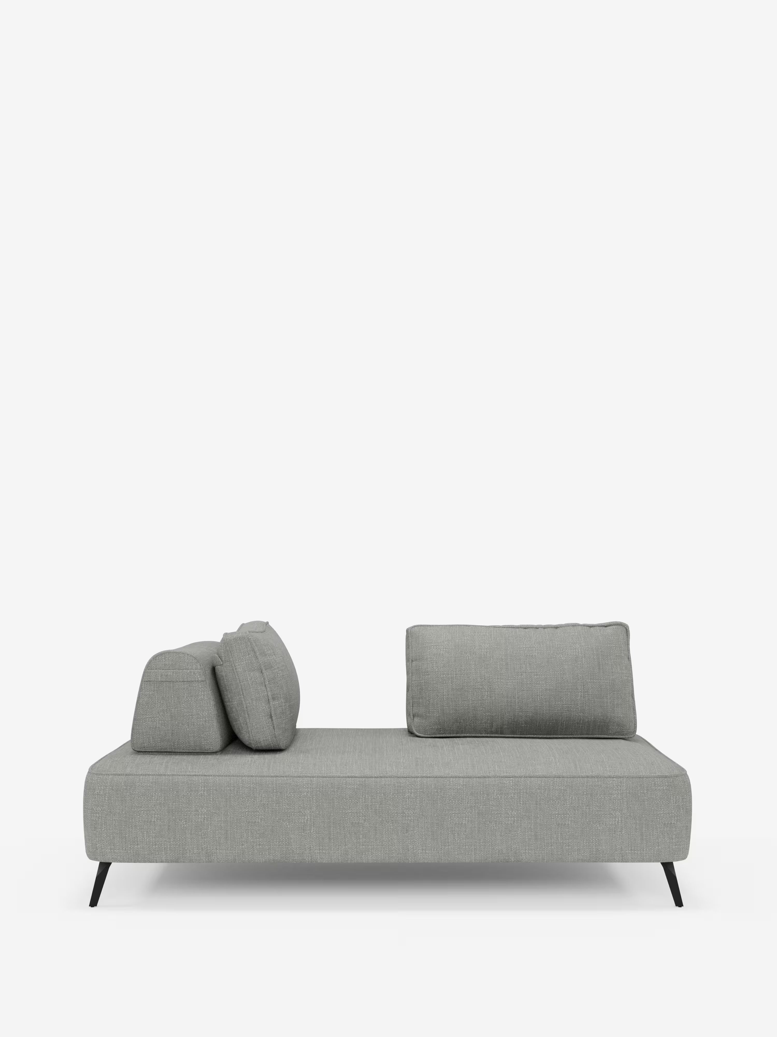 Volta divano modulare con schienali mobili e funzione letto in elegante ciniglia impermeabile
