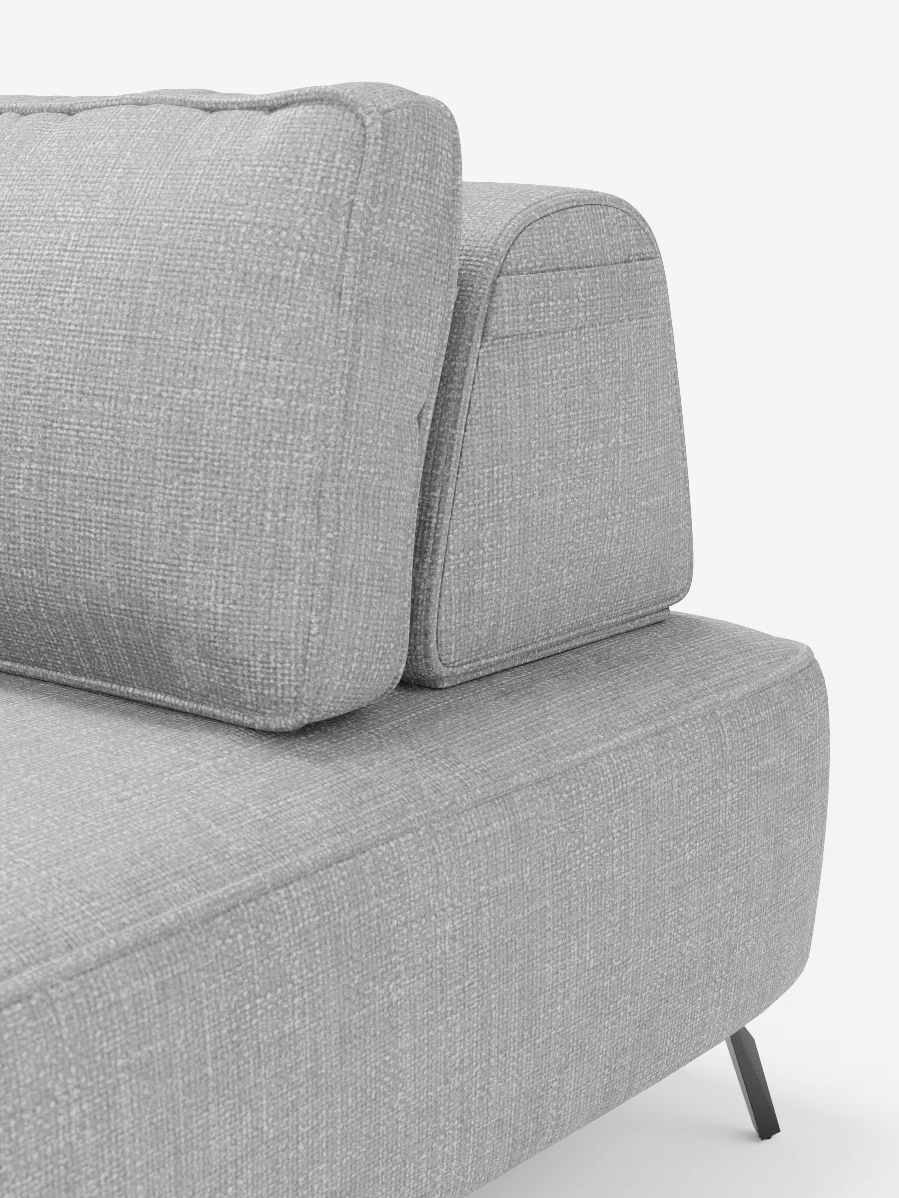 Volta divano modulare con schienali mobili e funzione letto in elegante ciniglia impermeabile