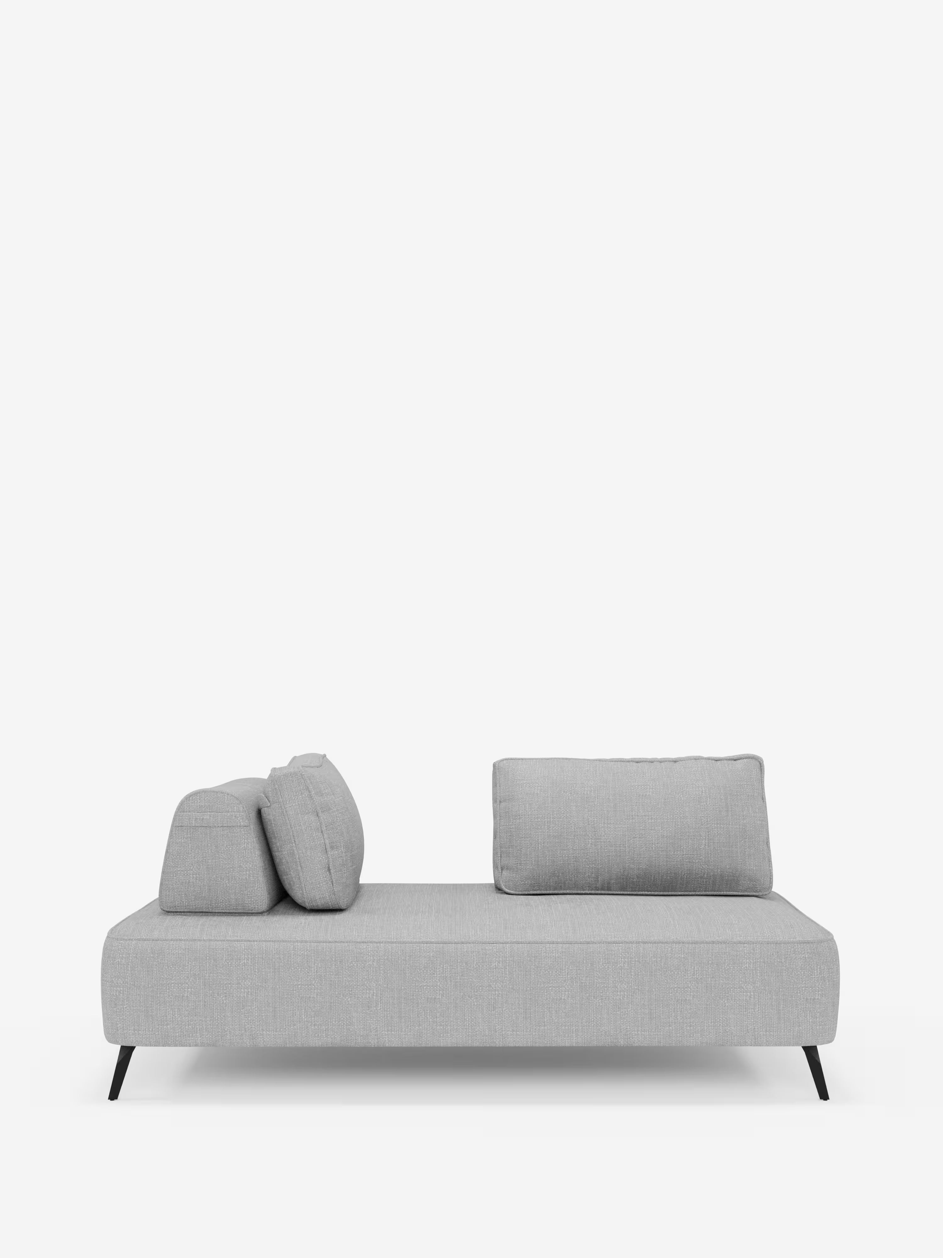 Volta divano modulare con schienali mobili e funzione letto in elegante ciniglia impermeabile