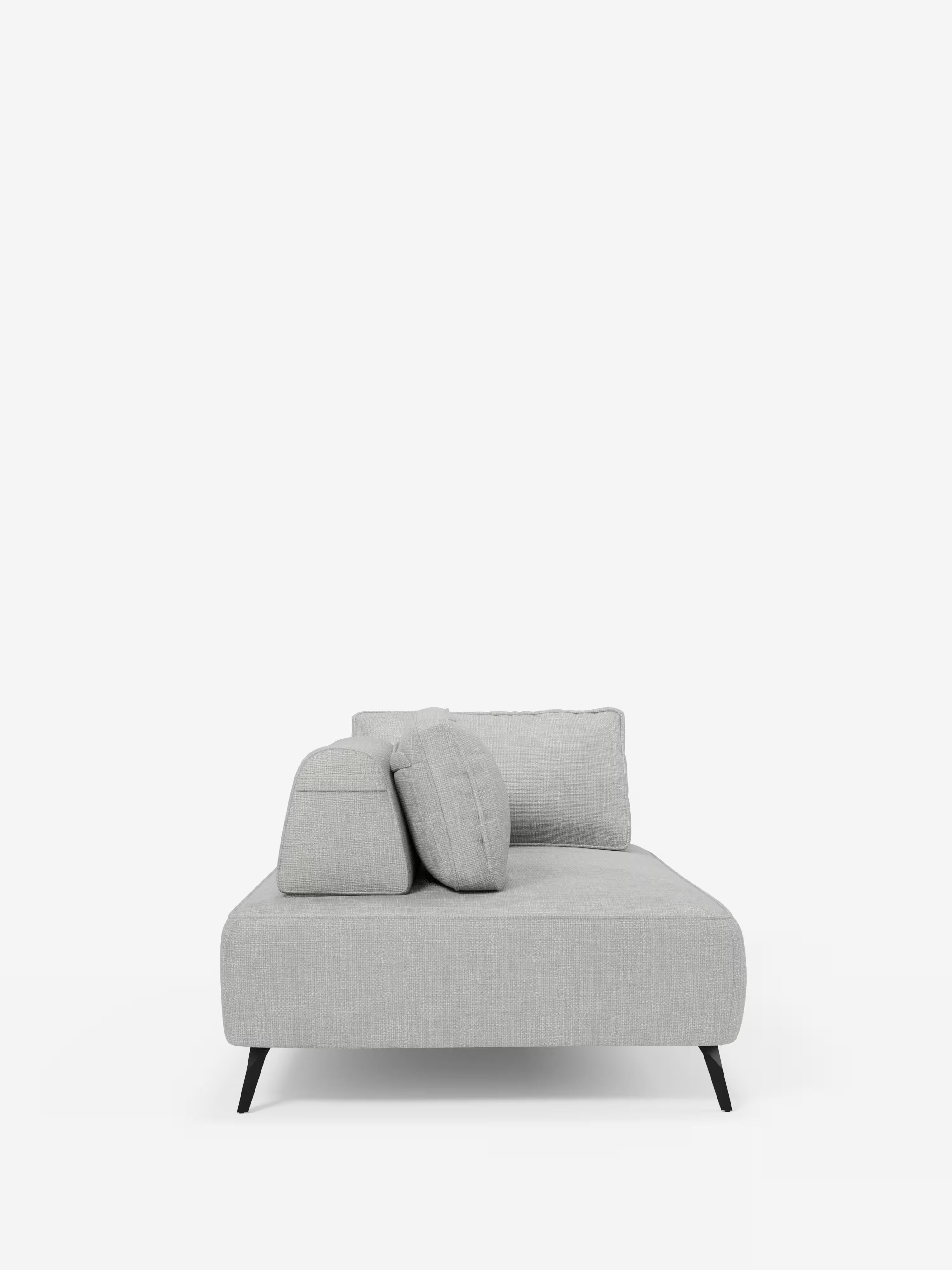Volta divano modulare con schienali mobili e funzione letto in elegante ciniglia impermeabile