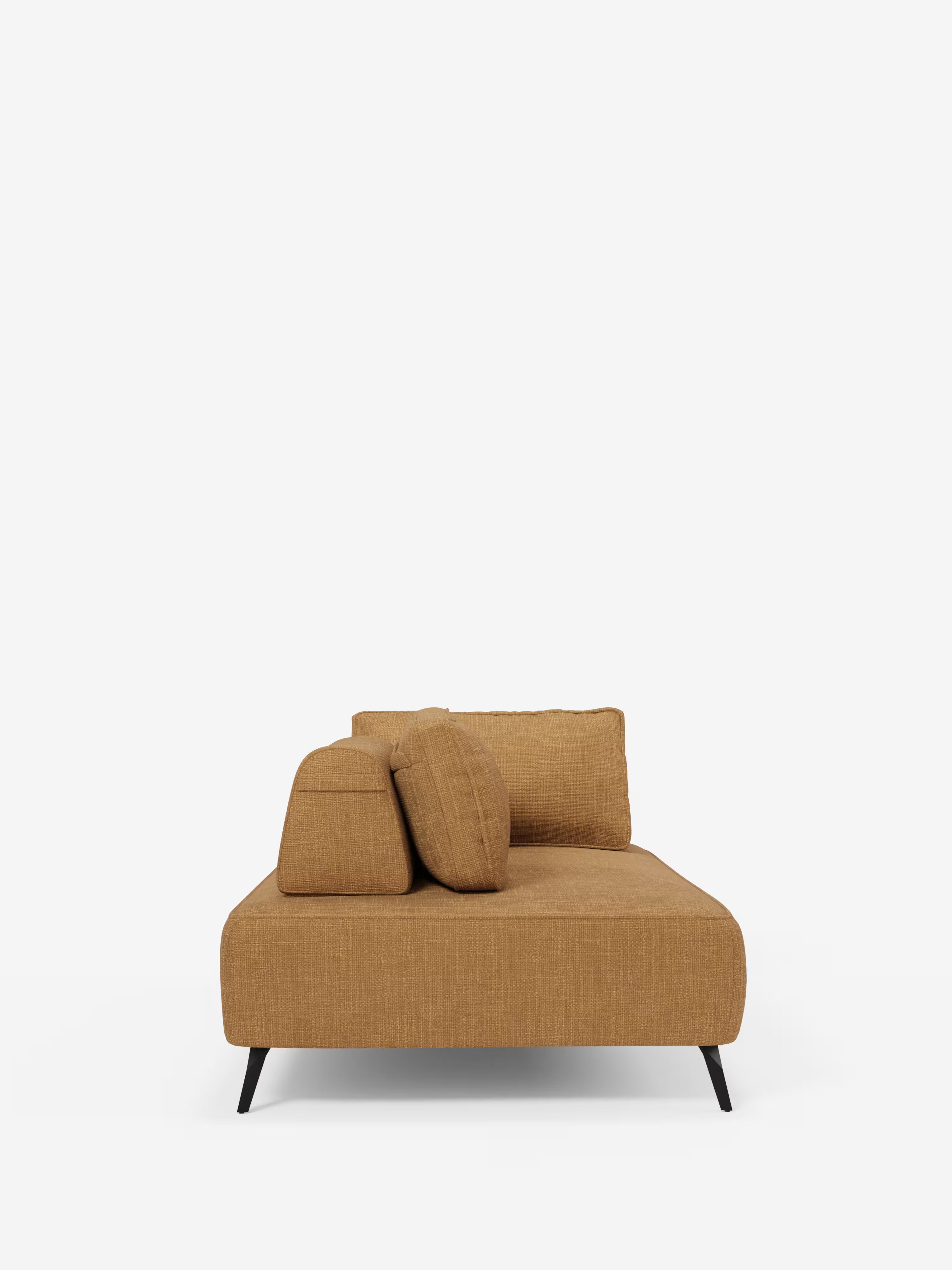 Volta divano modulare con schienali mobili e funzione letto in elegante ciniglia impermeabile