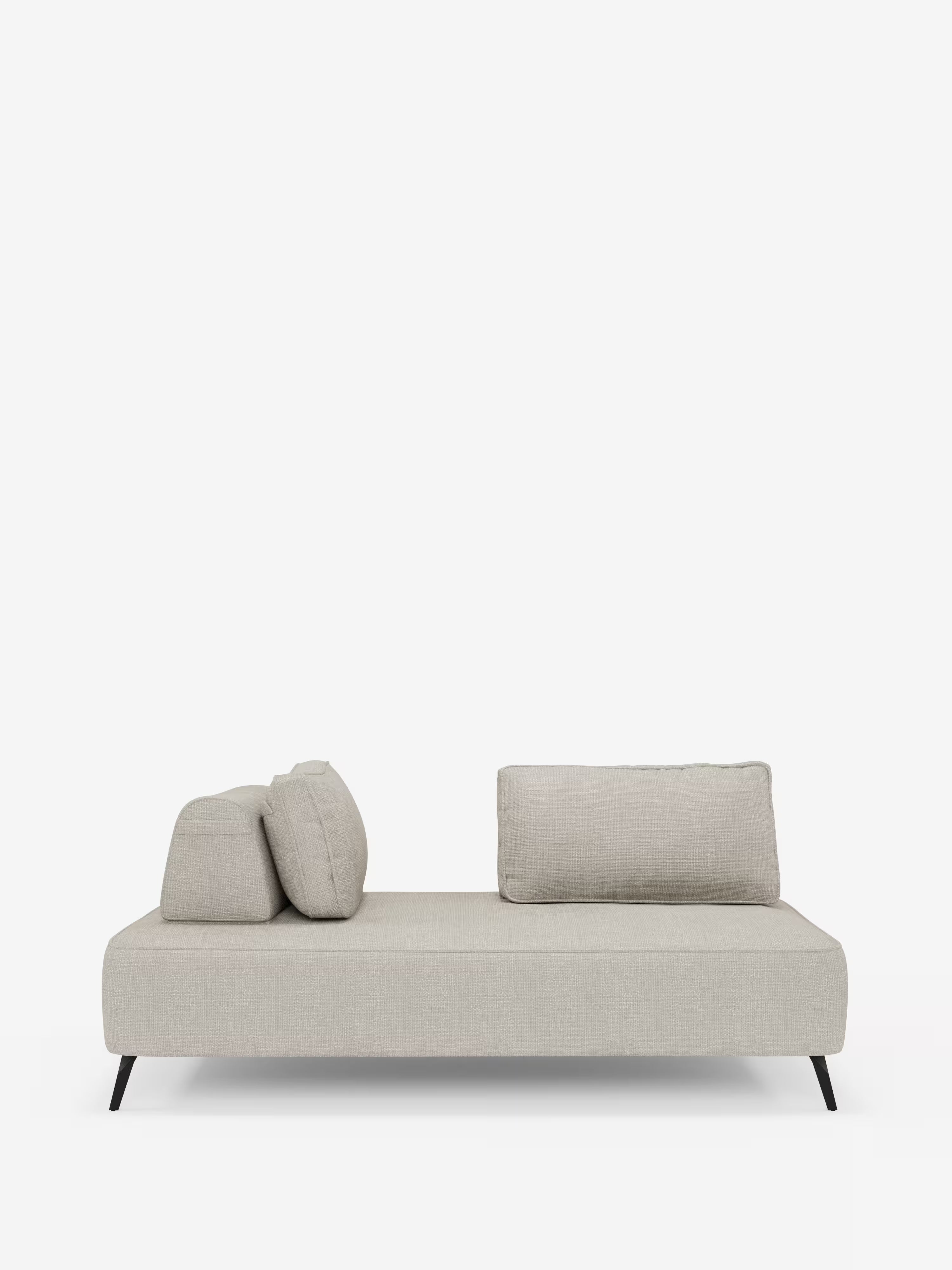Volta divano modulare con schienali mobili e funzione letto in elegante ciniglia impermeabile