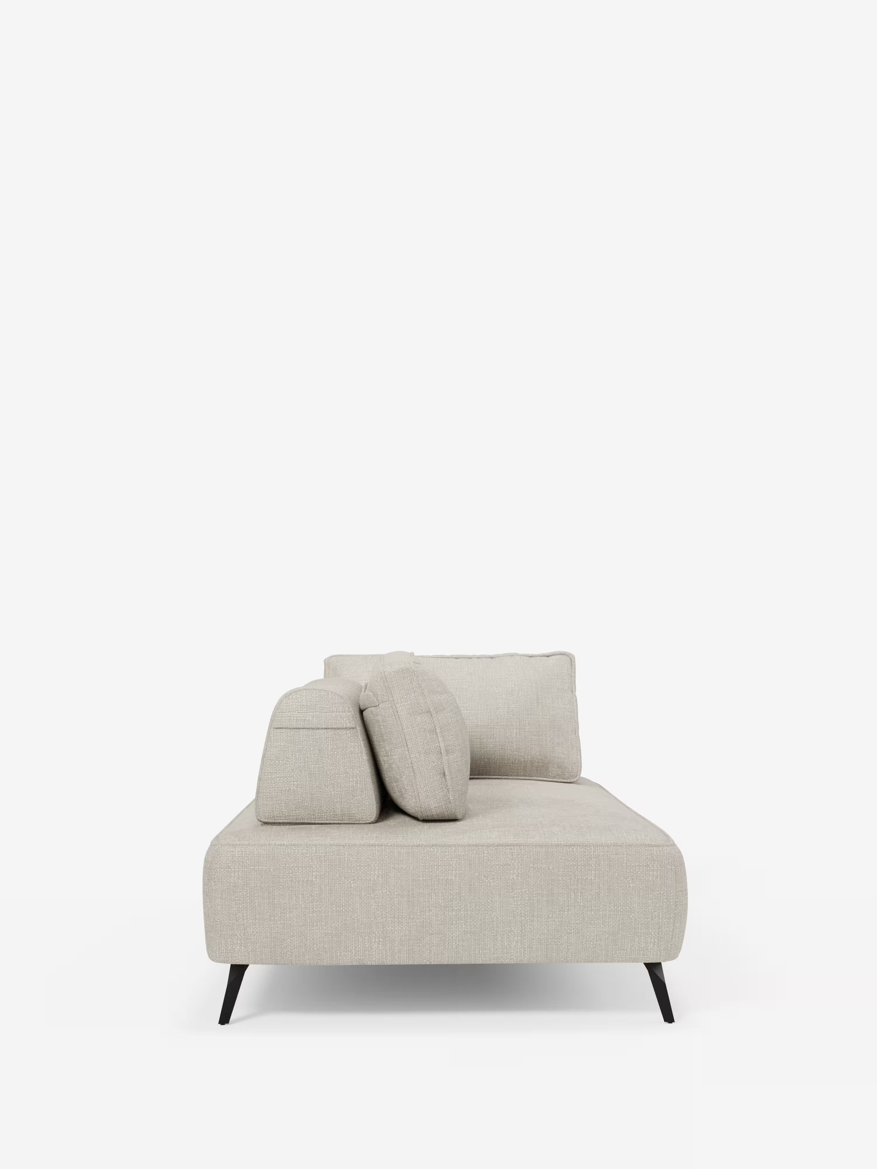 Volta divano modulare con schienali mobili e funzione letto in elegante ciniglia impermeabile
