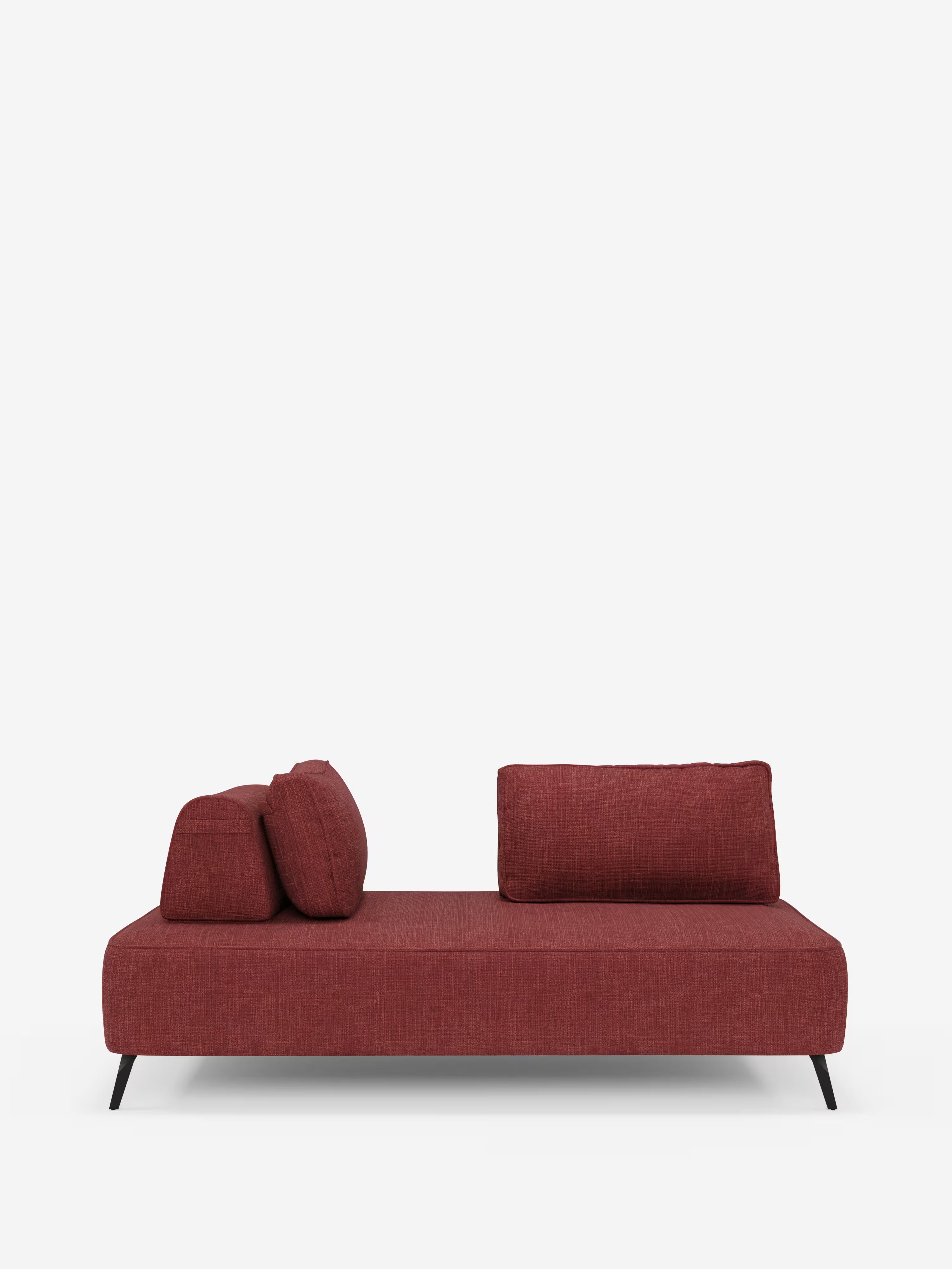 Volta divano modulare con schienali mobili e funzione letto in elegante ciniglia impermeabile