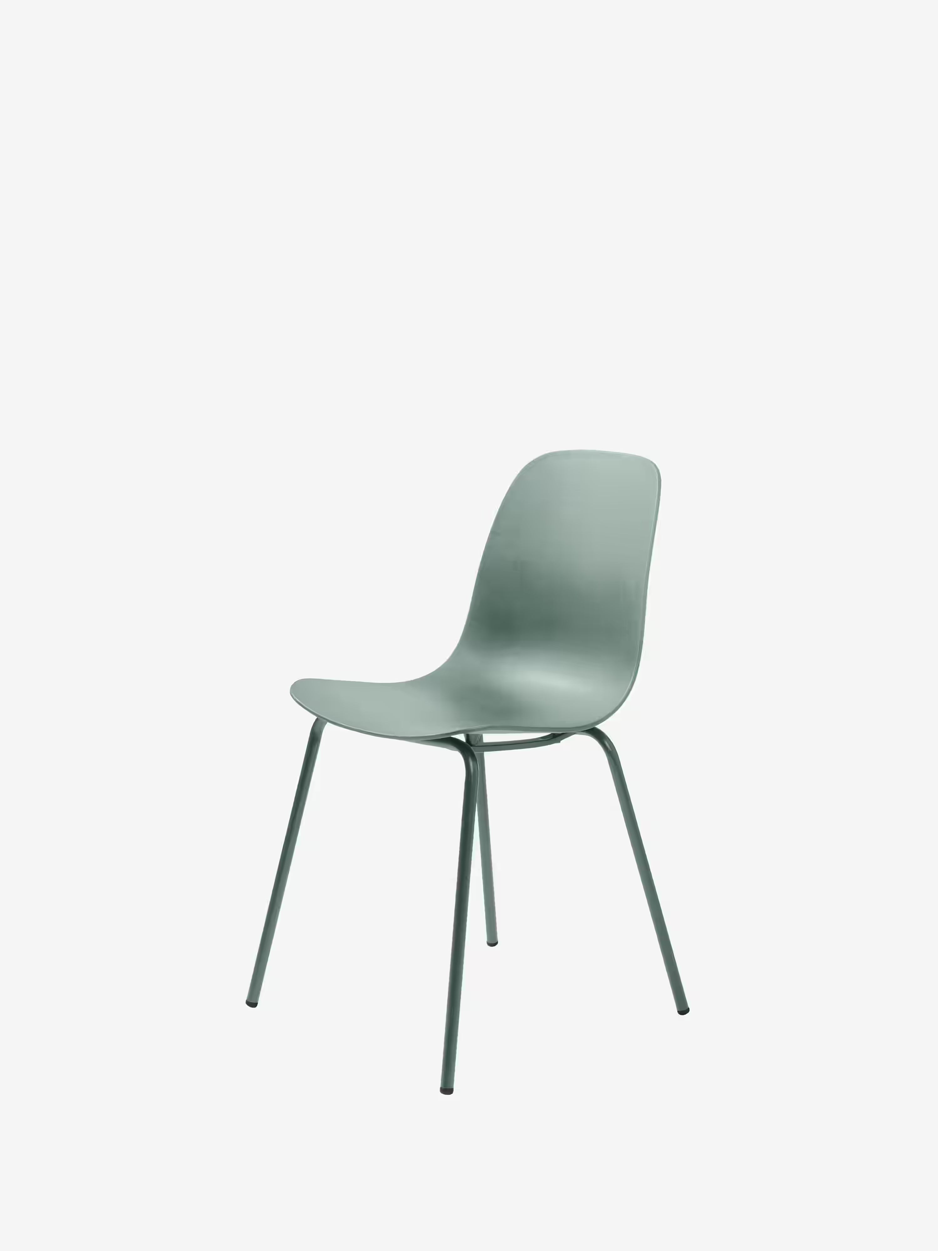 Whitby Chaise en polypropylène avec pieds en métal au design moderne