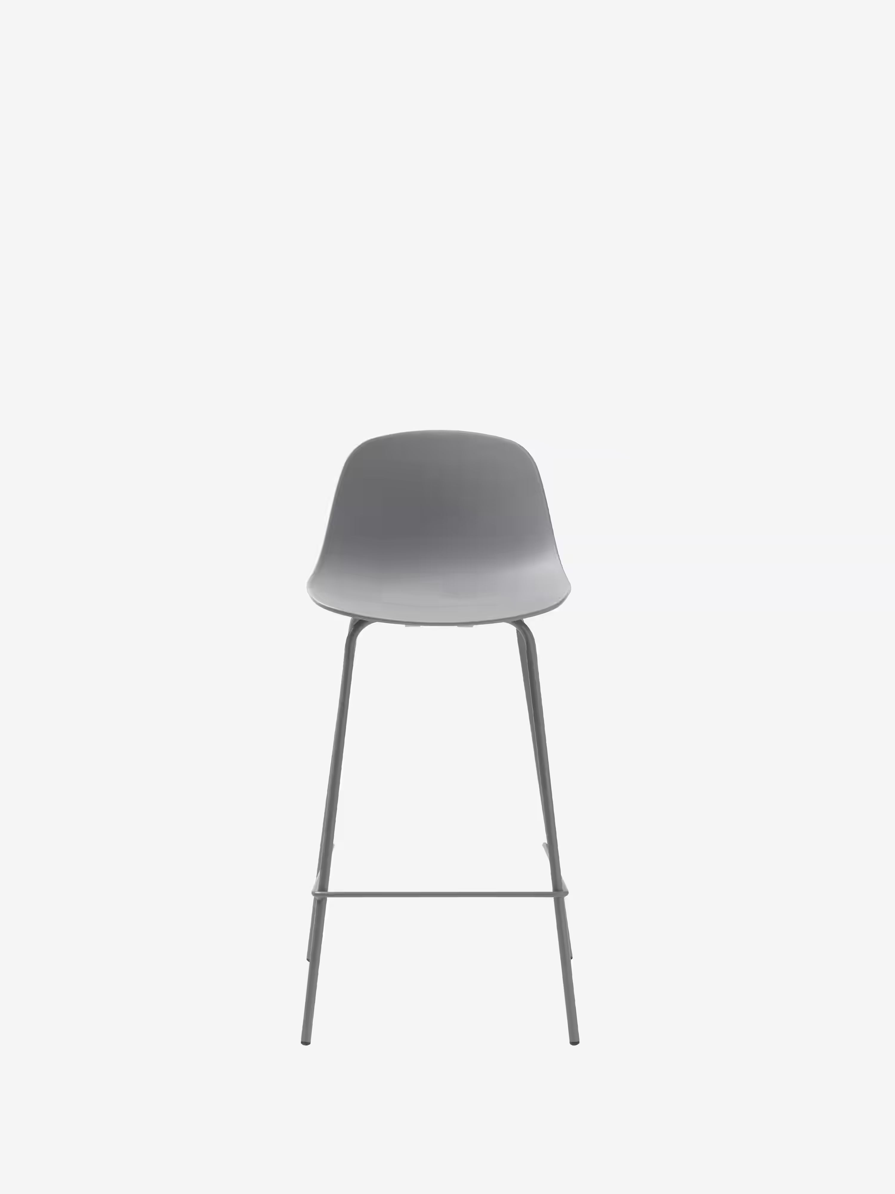 Whitby Tabouret en polypropylène avec pieds en métal coordonnés - design moderne