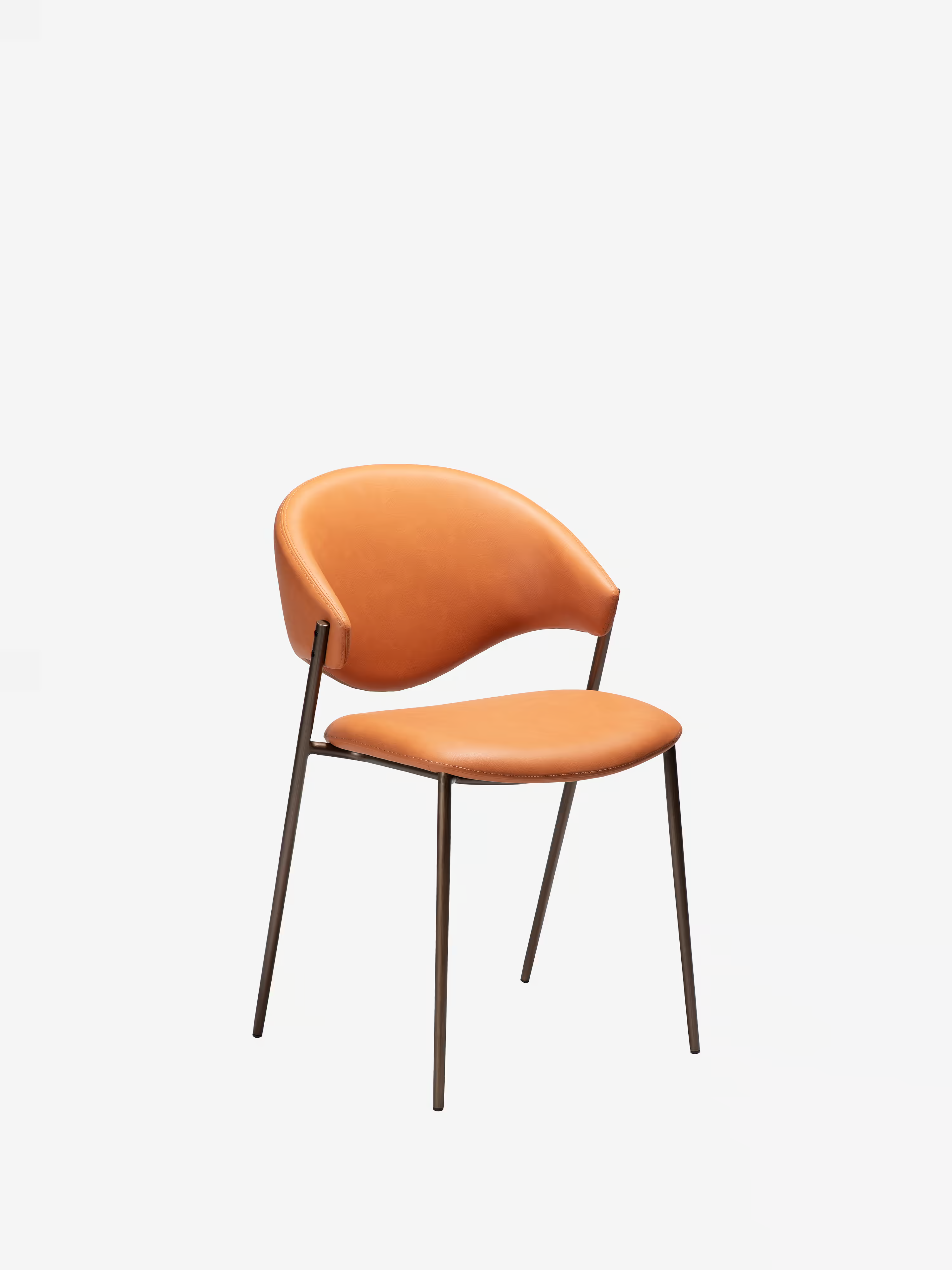 Zone Stuhl aus Kunstleder und Metallgestell - Skandinavische Eleganz und zeitgemäßer Komfort
