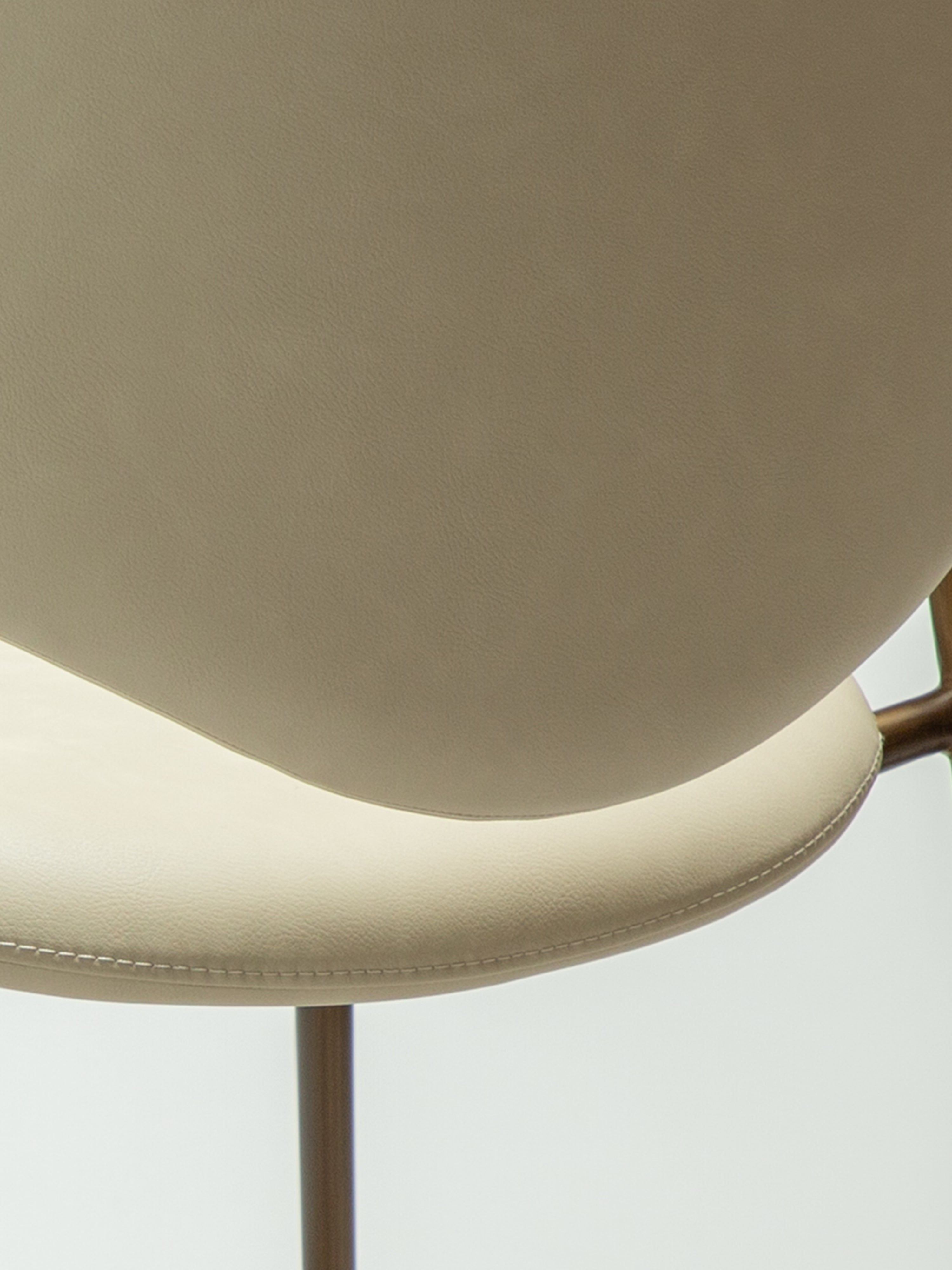 Zone Stuhl aus Kunstleder und Metallgestell - Skandinavische Eleganz und zeitgemäßer Komfort