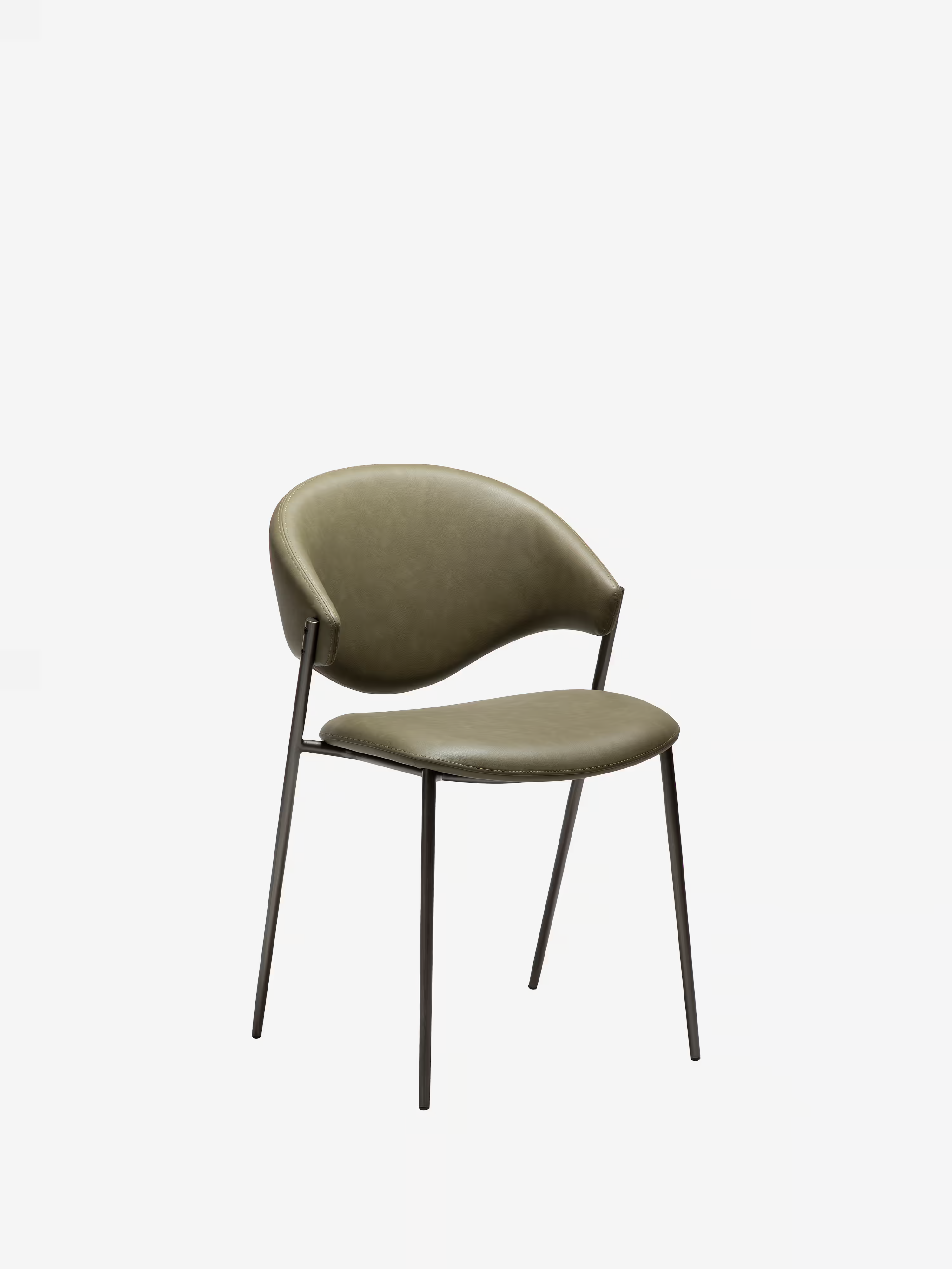 Zone Stuhl aus Kunstleder und Metallgestell - Skandinavische Eleganz und zeitgemäßer Komfort