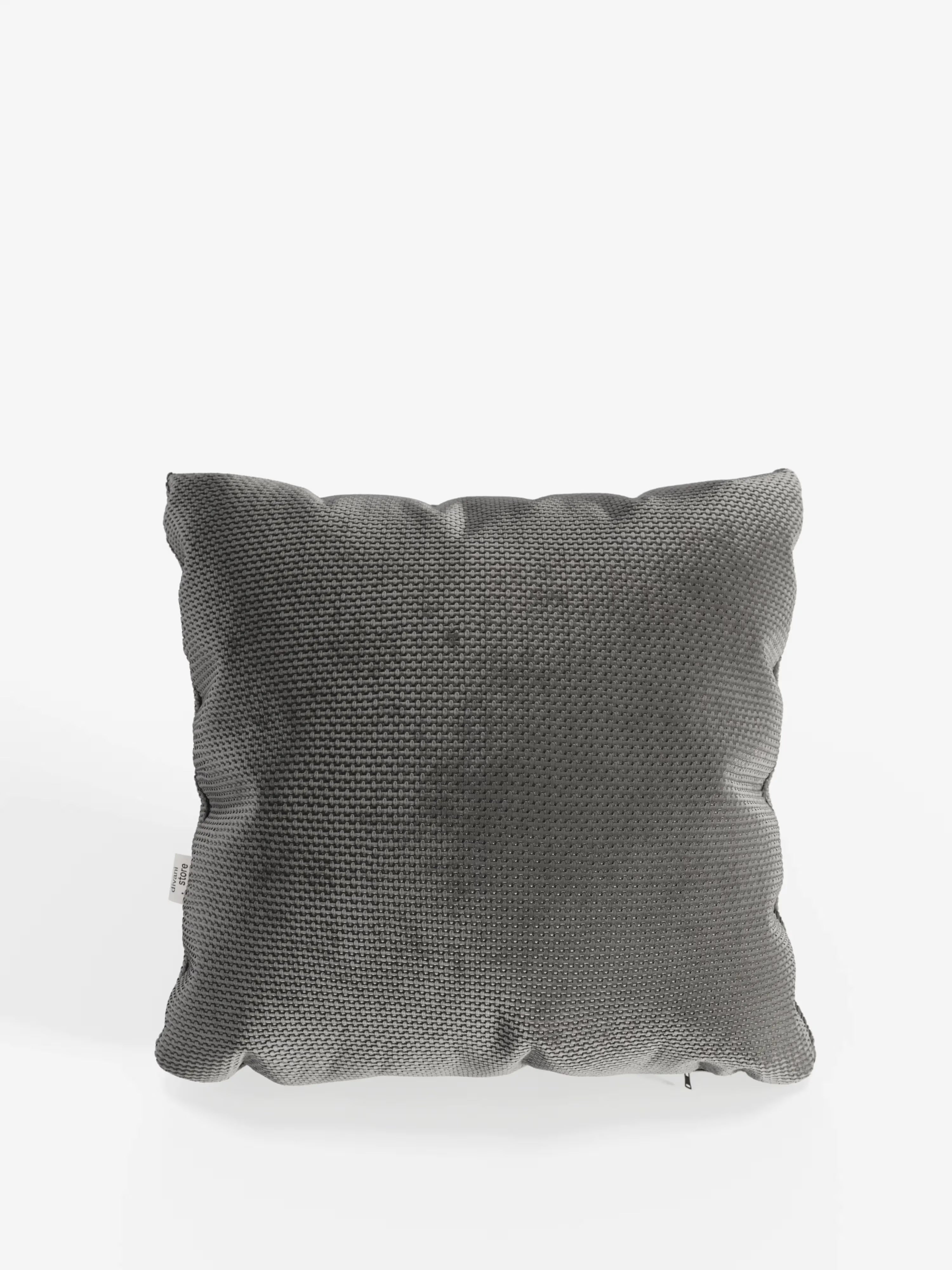 Aston Decorative square padded cushion 45x45 in water-repellent chenille fabric