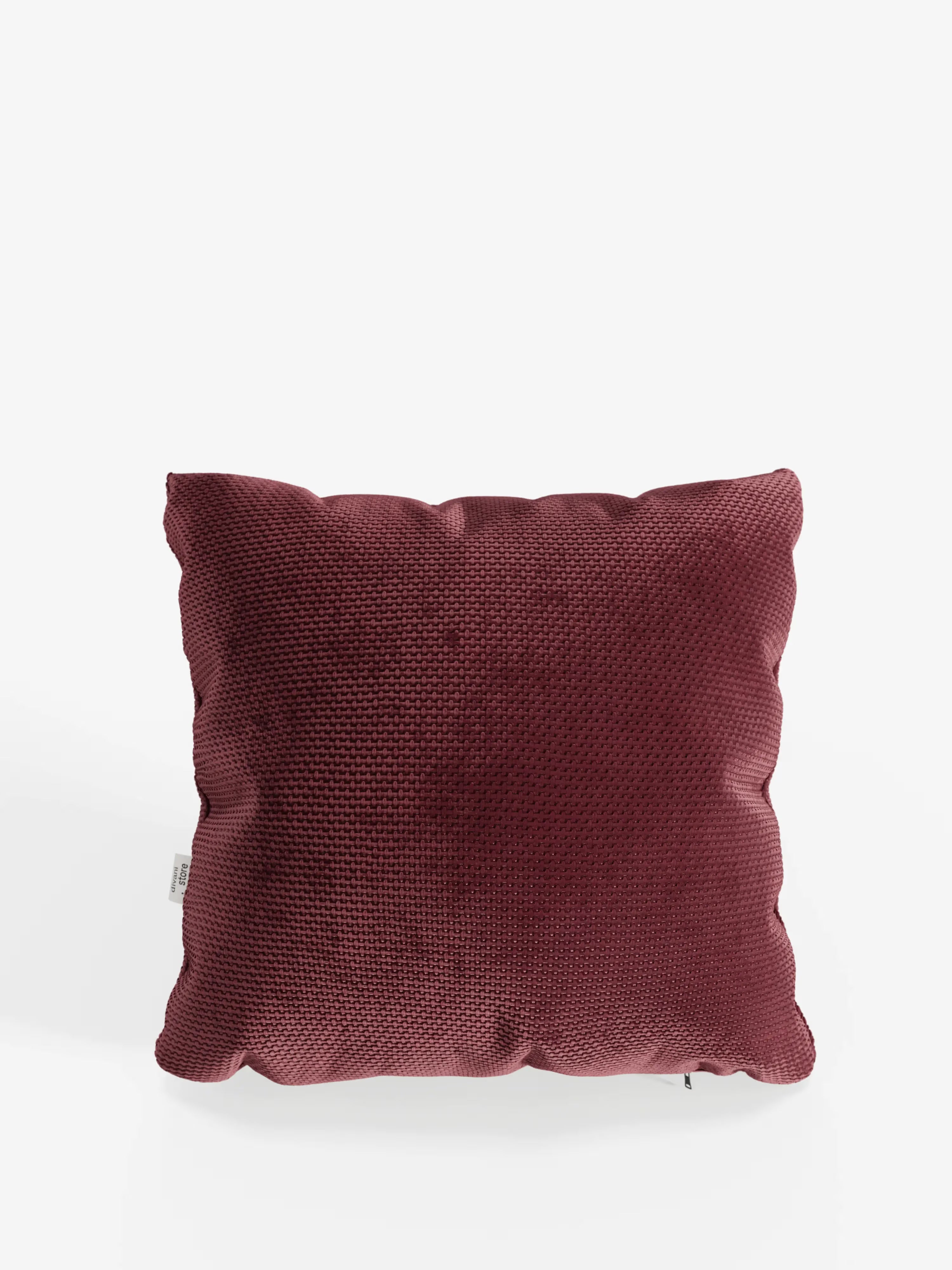 Aston Decorative square padded cushion 45x45 in water-repellent chenille fabric