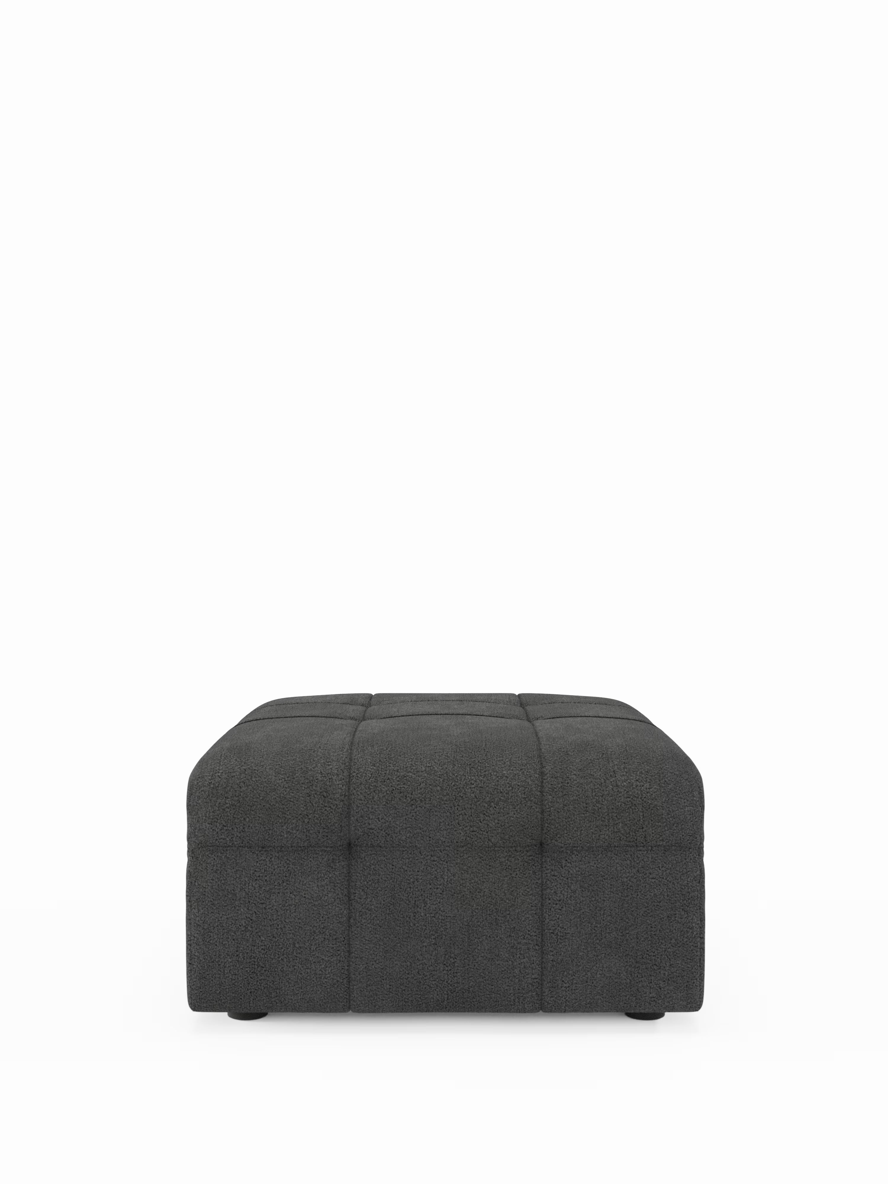 Mosaic puf moderno modular en tela bouclé antimanchas – capitoné y modular