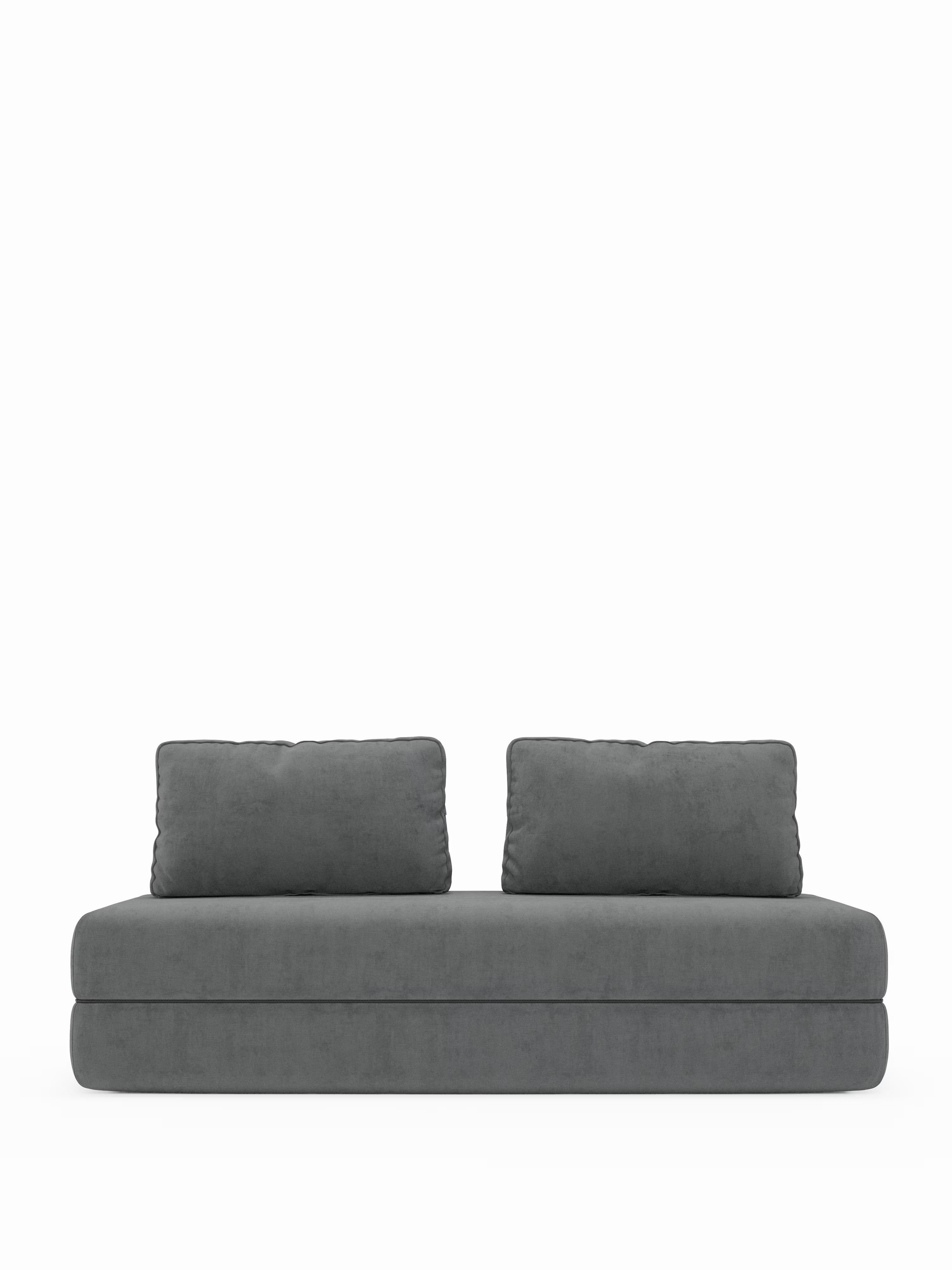 Rift Divano letto matrimoniale 3 posti moderno in tessuto smacchiabile – materasso 22 cm memory e schienali mobili