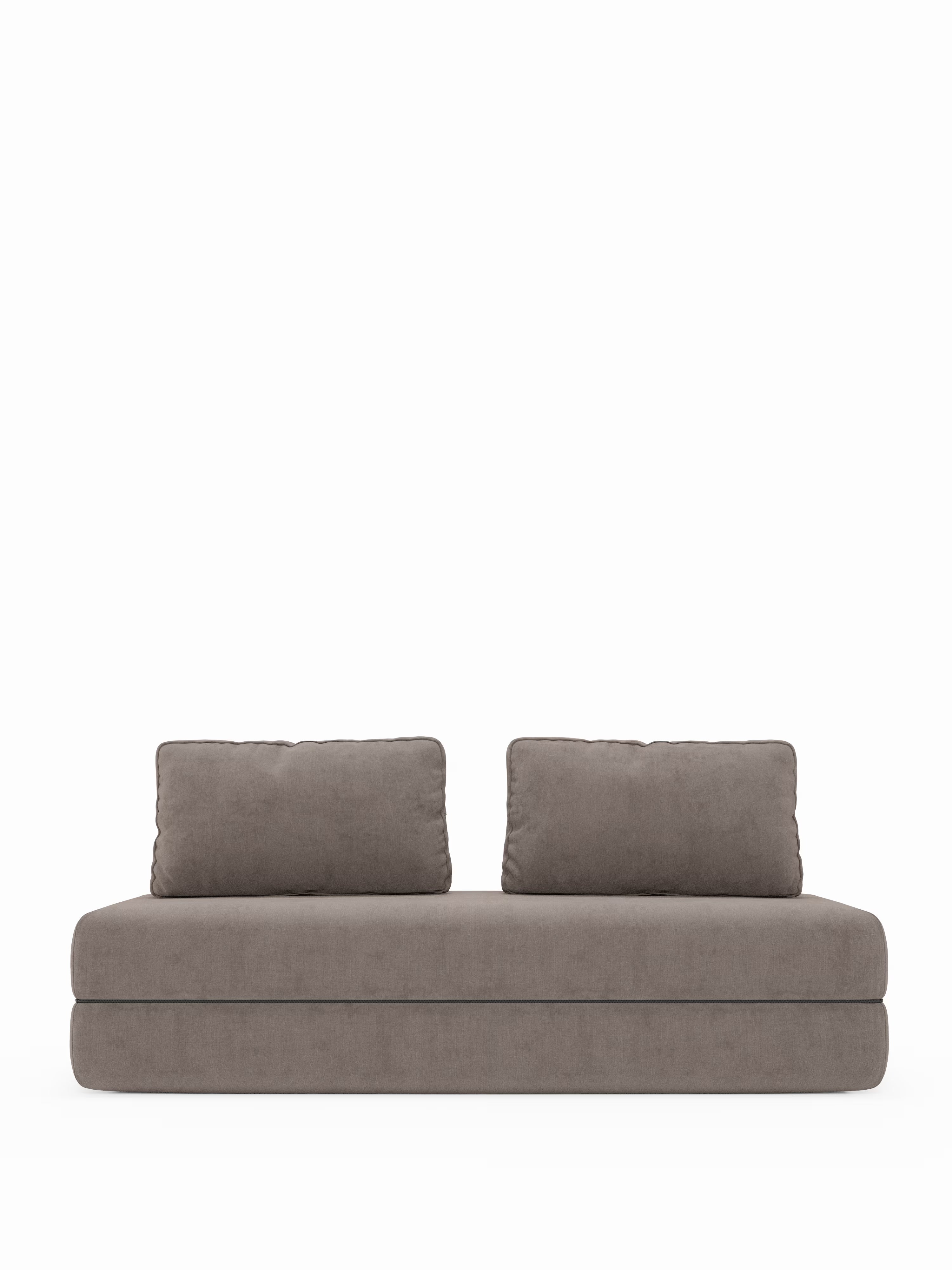 Rift Divano letto matrimoniale 3 posti moderno in tessuto smacchiabile – materasso 22 cm memory e schienali mobili