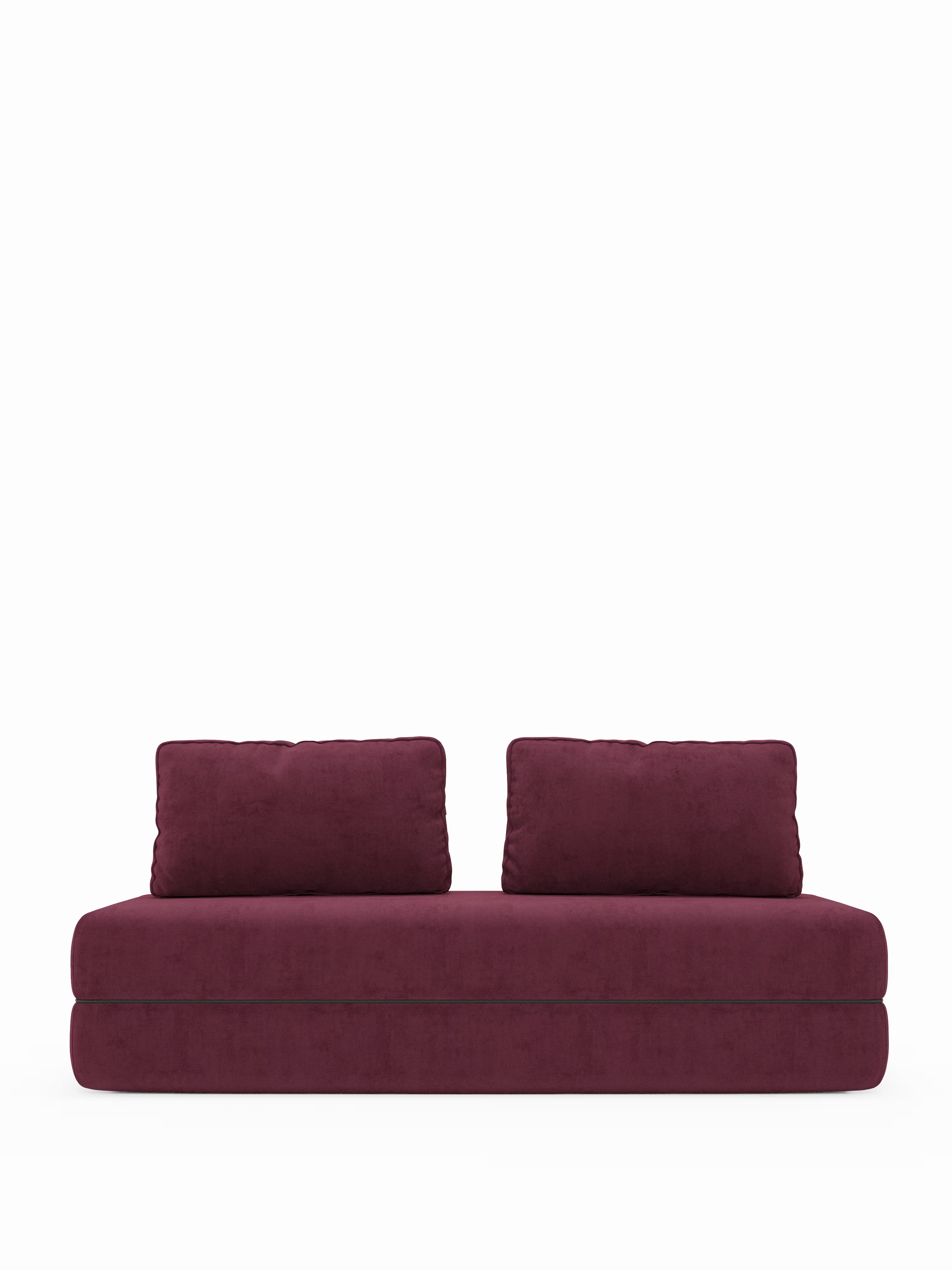 Rift Divano letto matrimoniale 3 posti moderno in tessuto smacchiabile – materasso 22 cm memory e schienali mobili