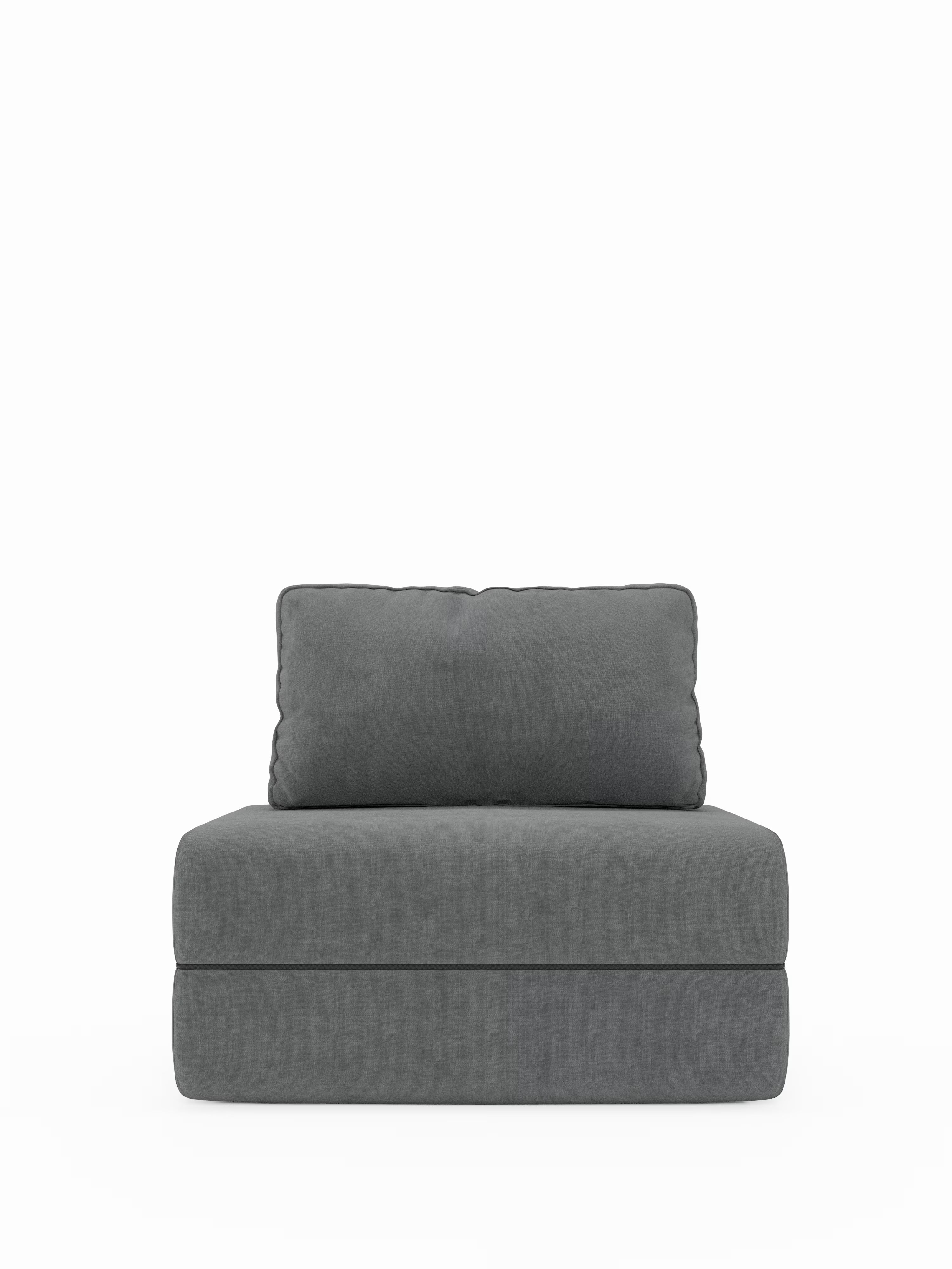 Rift Poltrona letto moderna in tessuto smacchiabile – materasso 22 cm con memory e schienale mobile