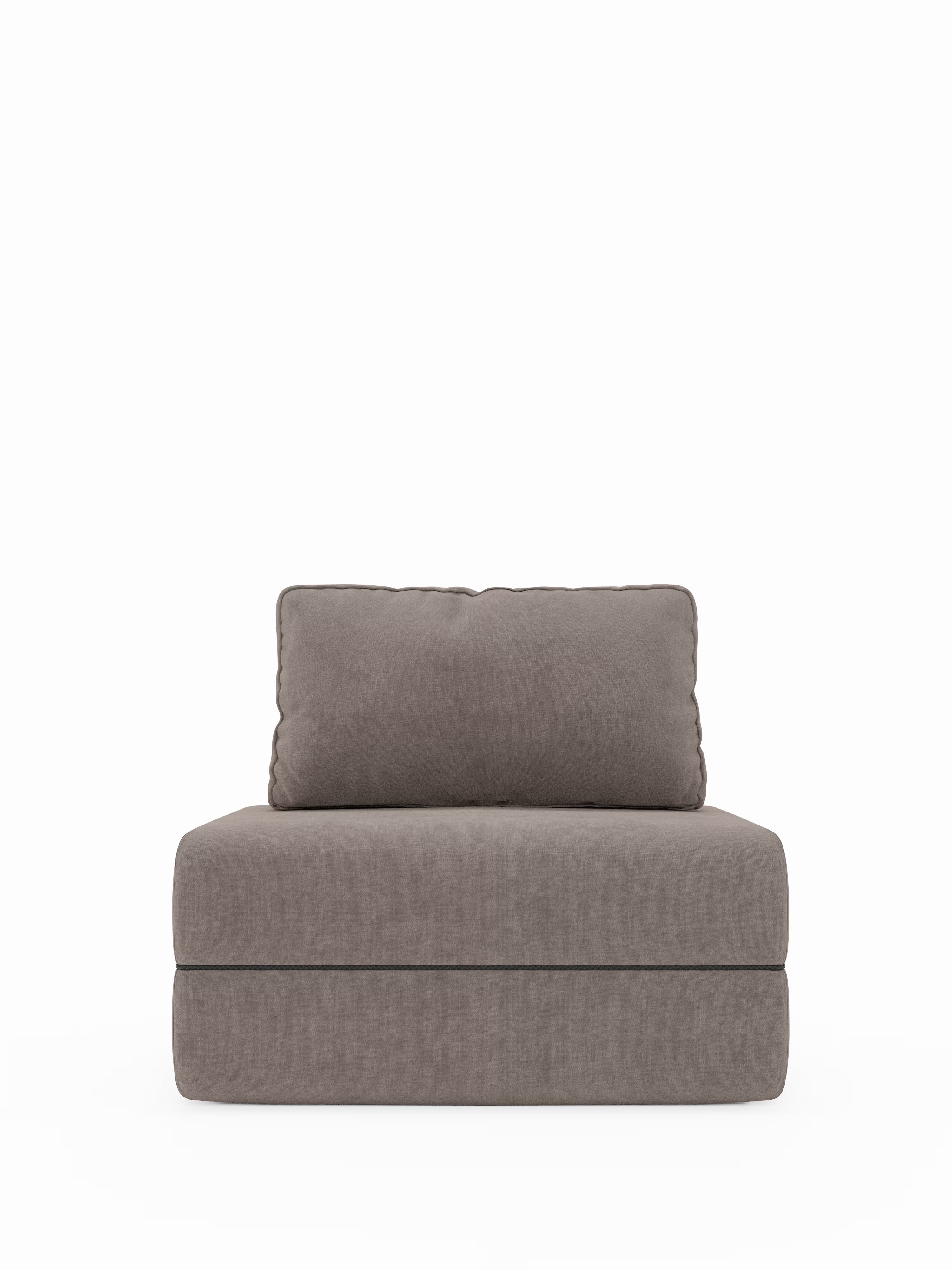 Rift Poltrona letto moderna in tessuto smacchiabile – materasso 22 cm con memory e schienale mobile