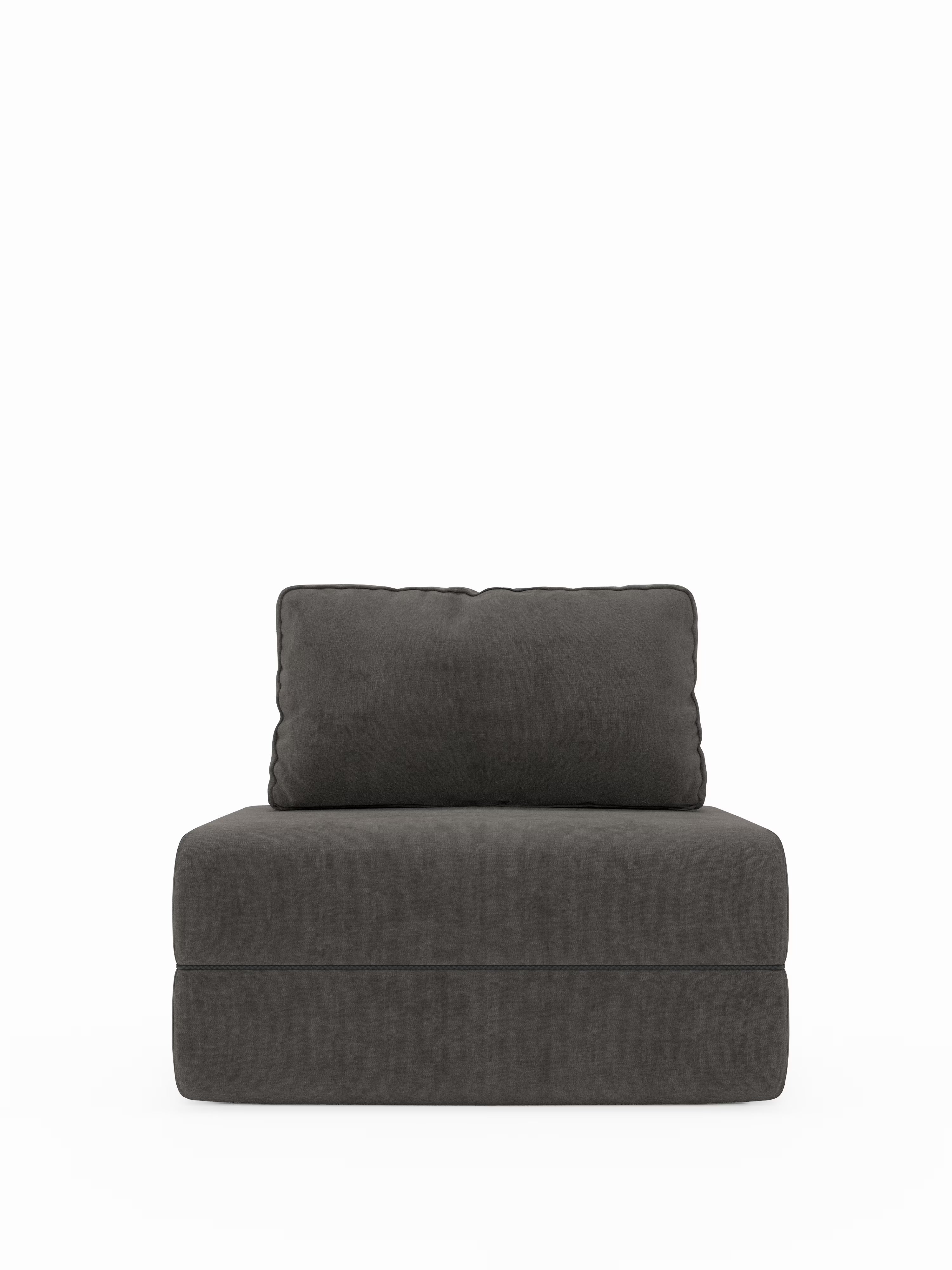 Rift Poltrona letto moderna in tessuto smacchiabile – materasso 22 cm con memory e schienale mobile