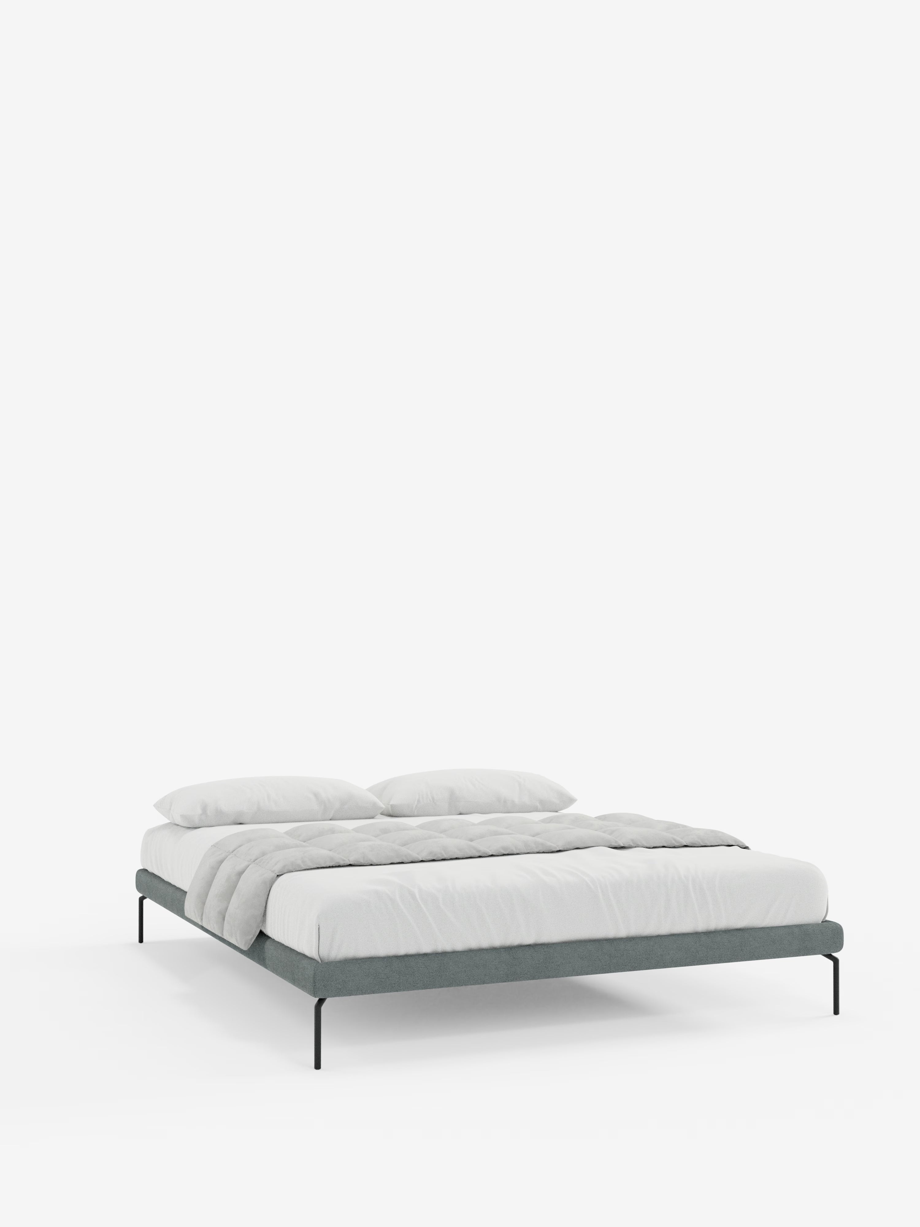 Ring Sommier acolchado desenfundable con patas de metal y tejido impermeable Soft Touch