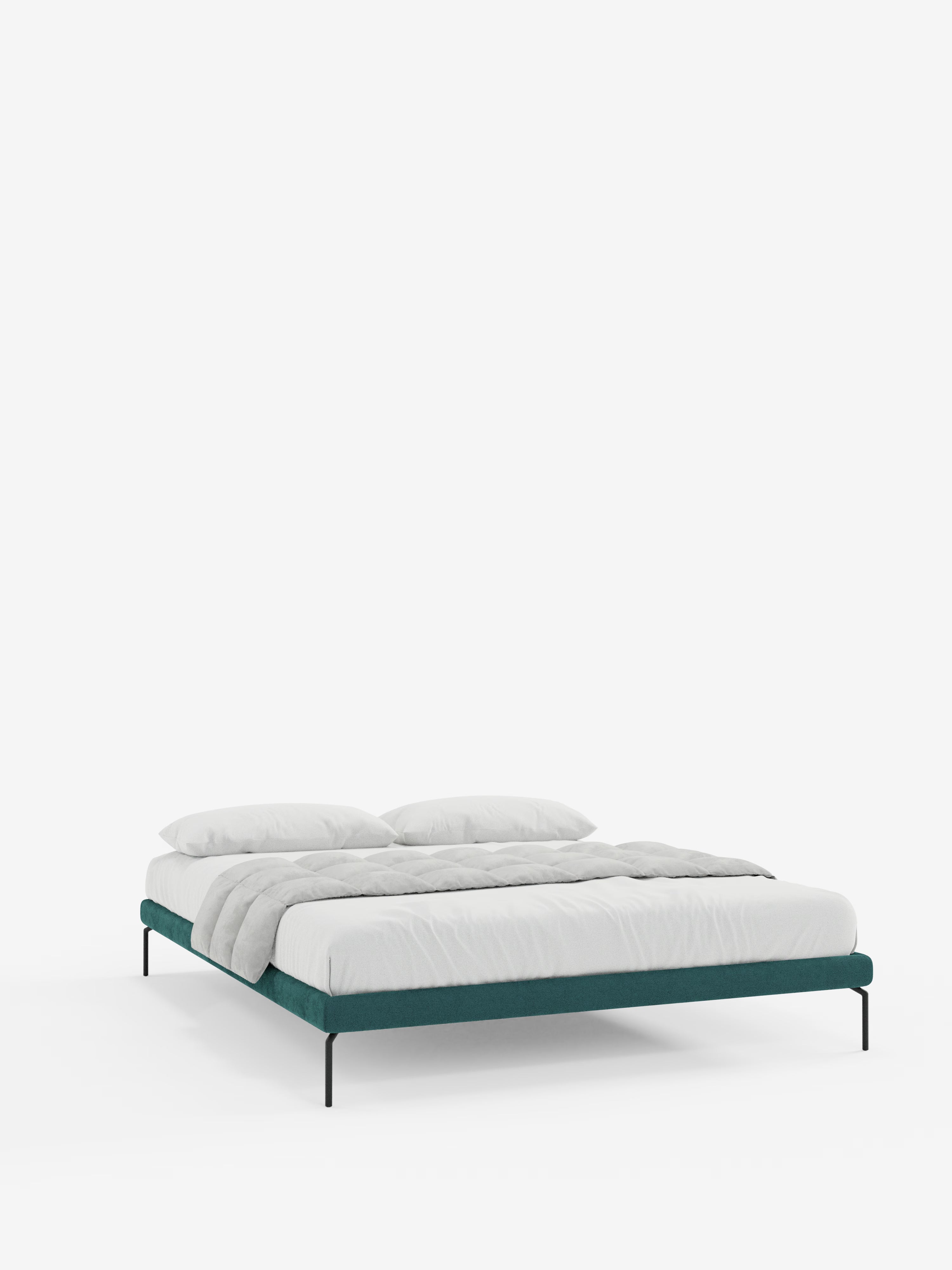 Ring Sommier acolchado desenfundable con patas de metal y tejido impermeable Soft Touch