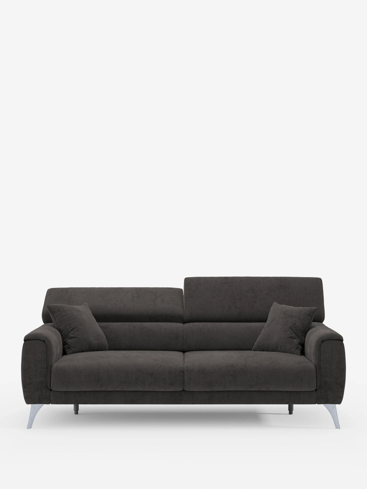 Caravaggio Sofa für 2 oder 3 Personen mit ausziehbaren Sitzen und verstellbaren Kopfstützen aus fleckenabweisendem Stoff