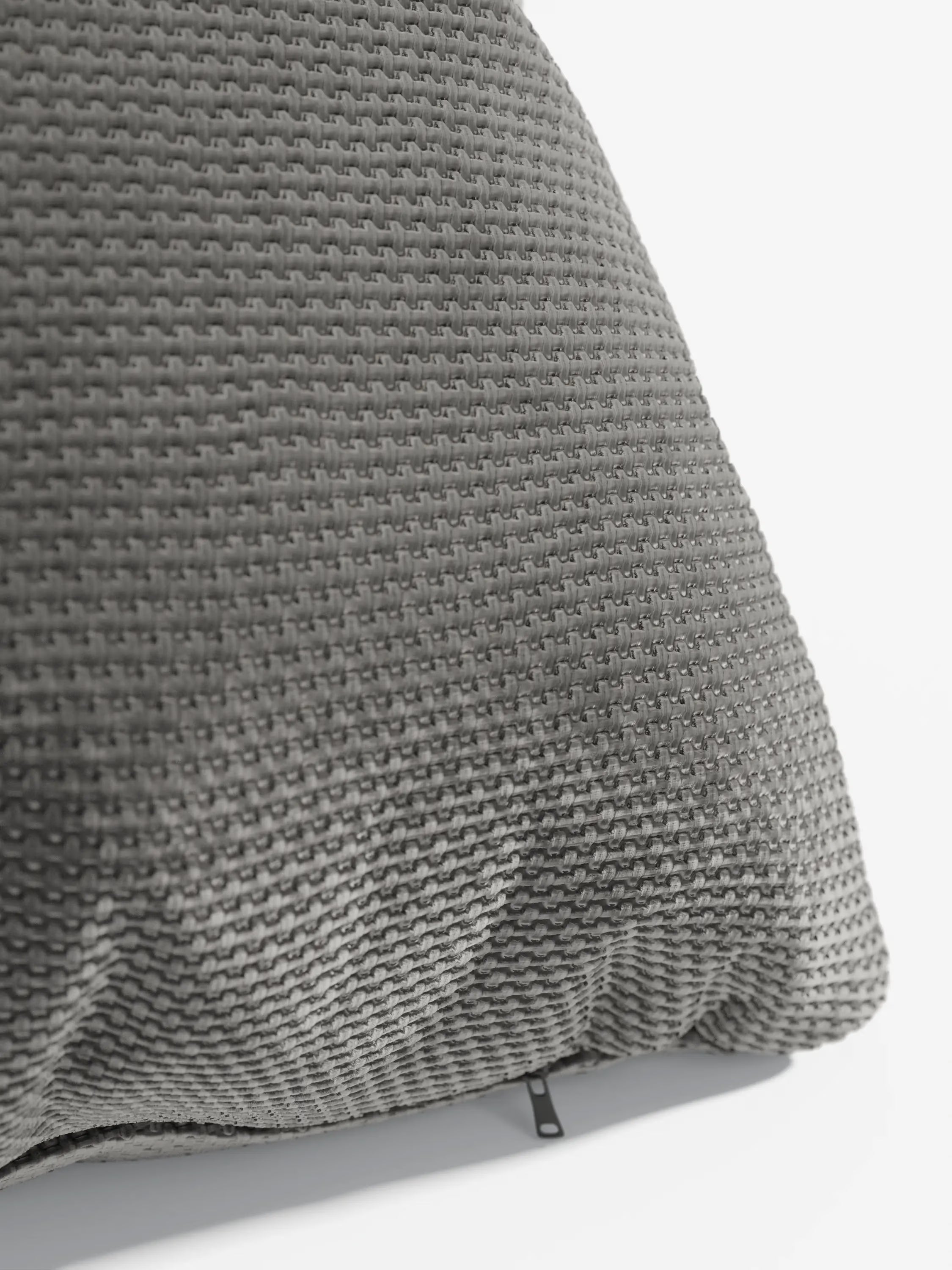 Aston Decorative square padded cushion 45x45 in water-repellent chenille fabric