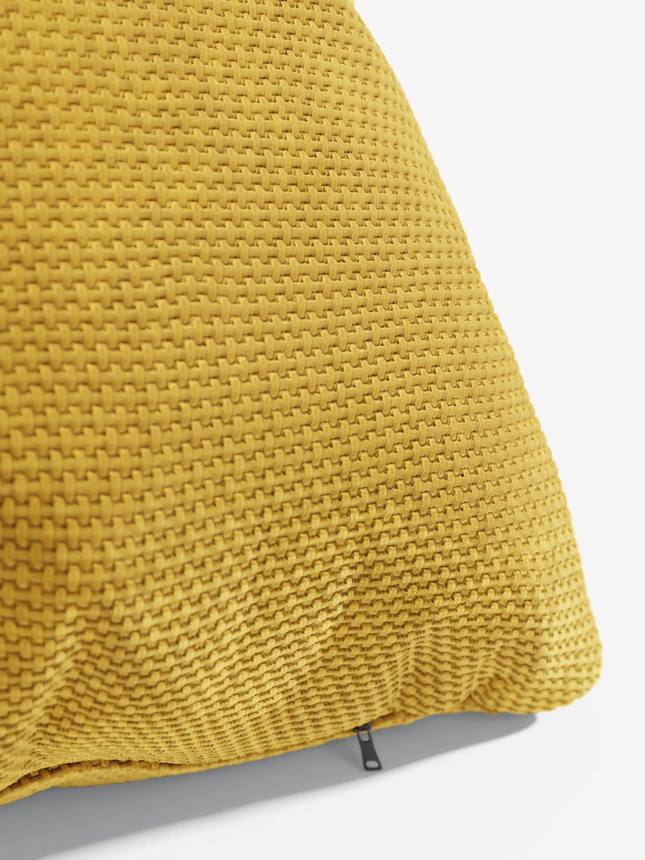 Aston Decorative square padded cushion 45x45 in water-repellent chenille fabric