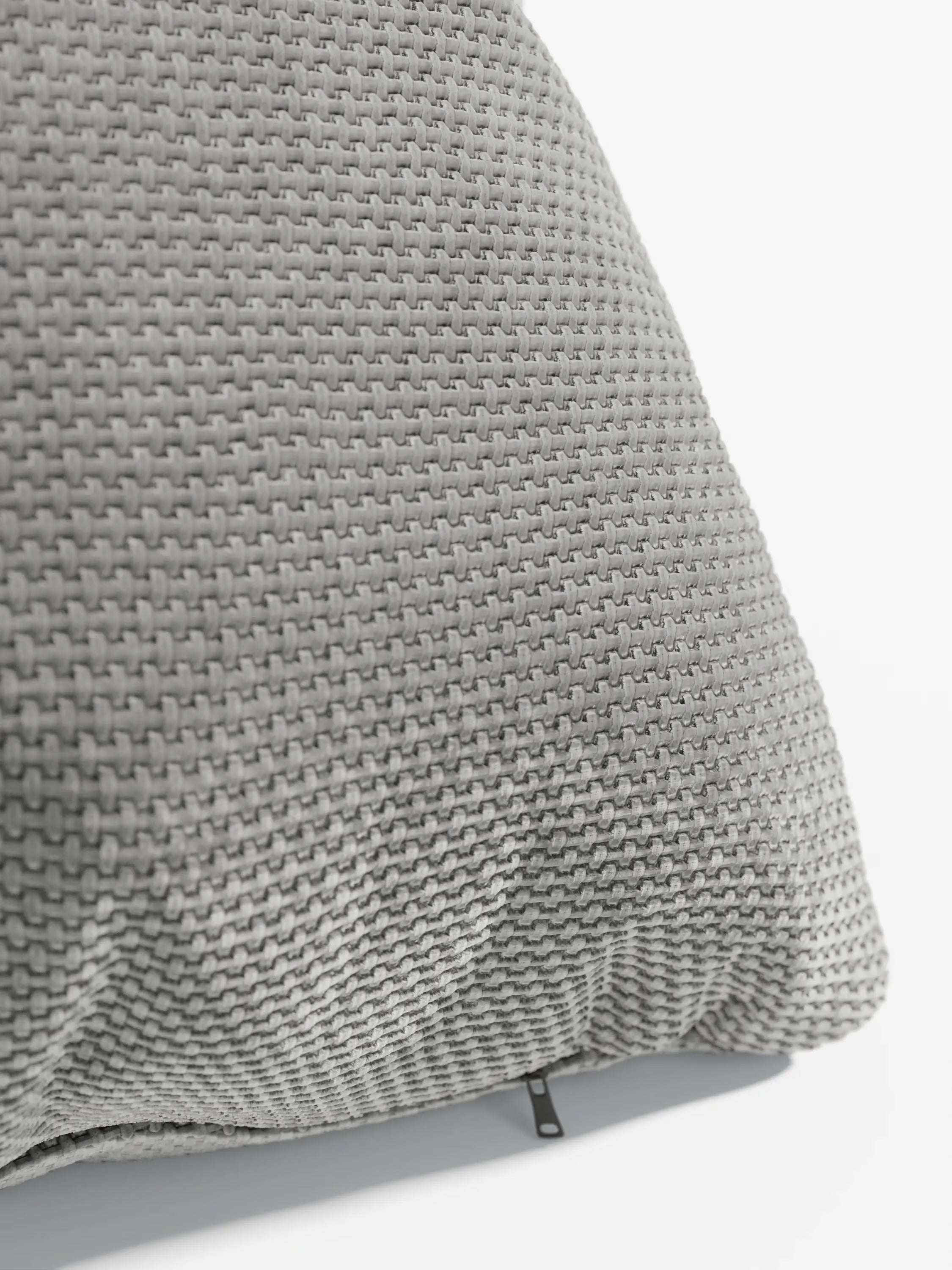 Aston Decorative square padded cushion 45x45 in water-repellent chenille fabric