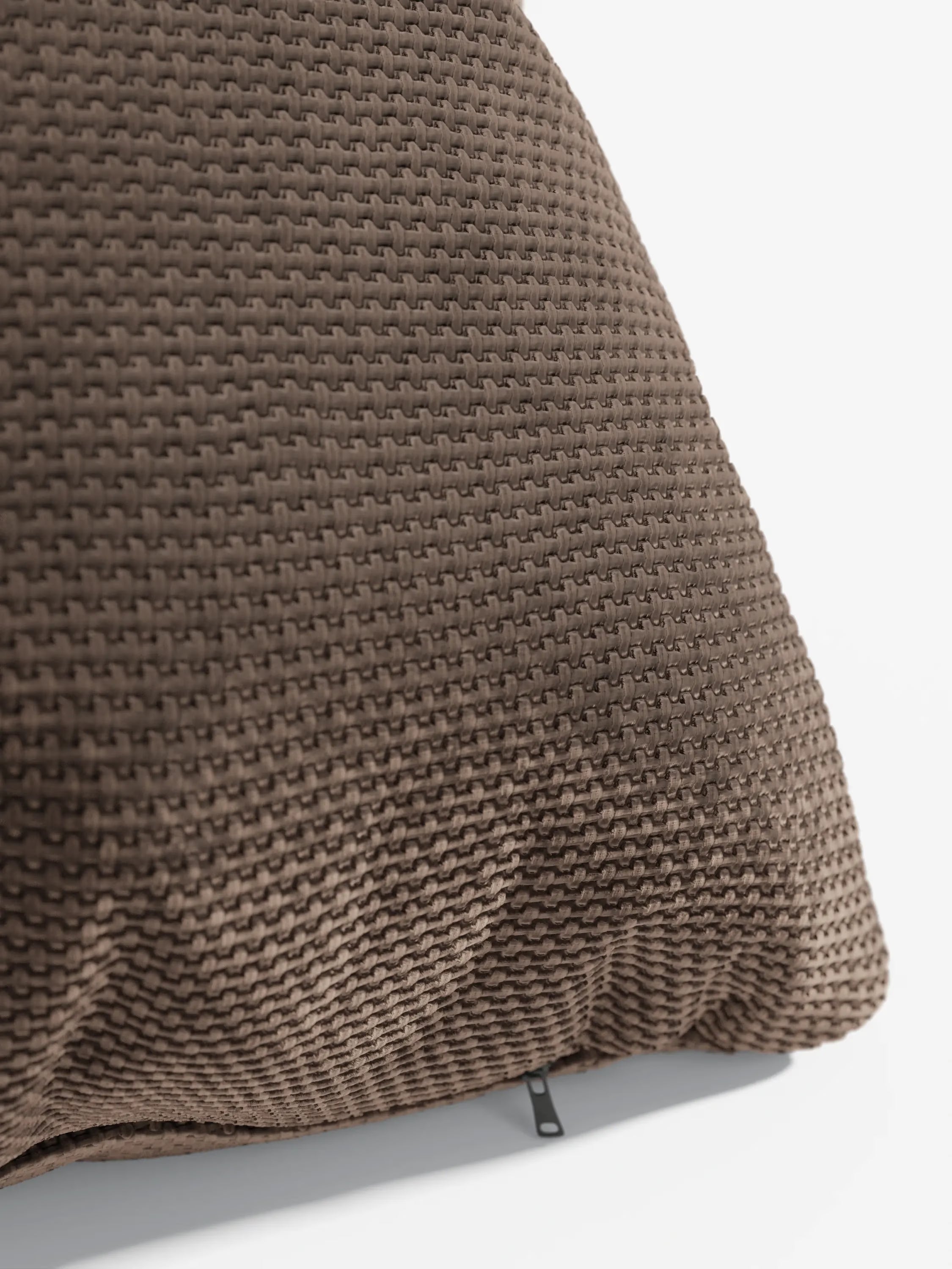 Aston Decorative square padded cushion 45x45 in water-repellent chenille fabric