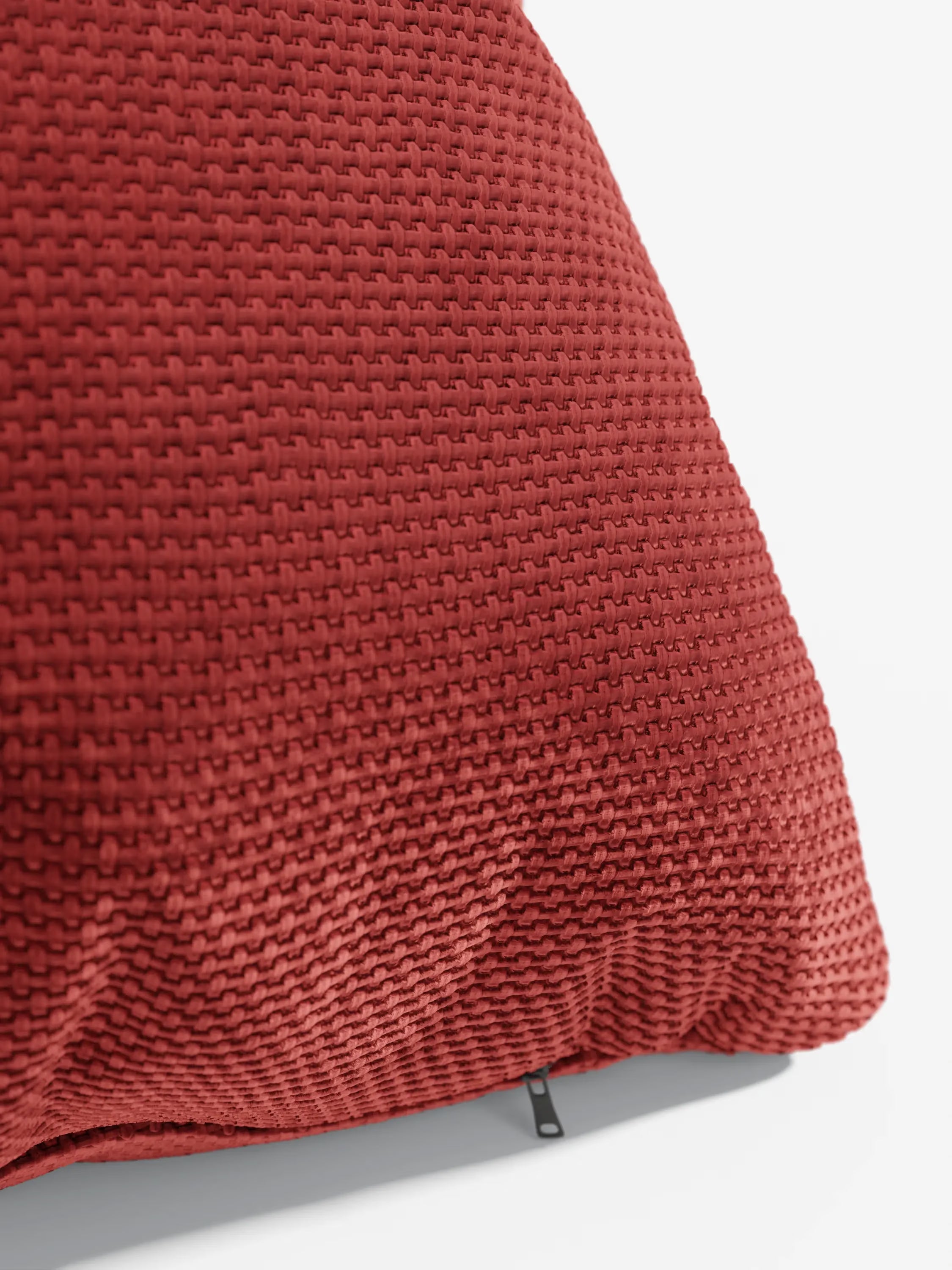 Aston Cojín decorativo cuadrado acolchado de 45x45 en tejido de chenilla hidrorrepelente