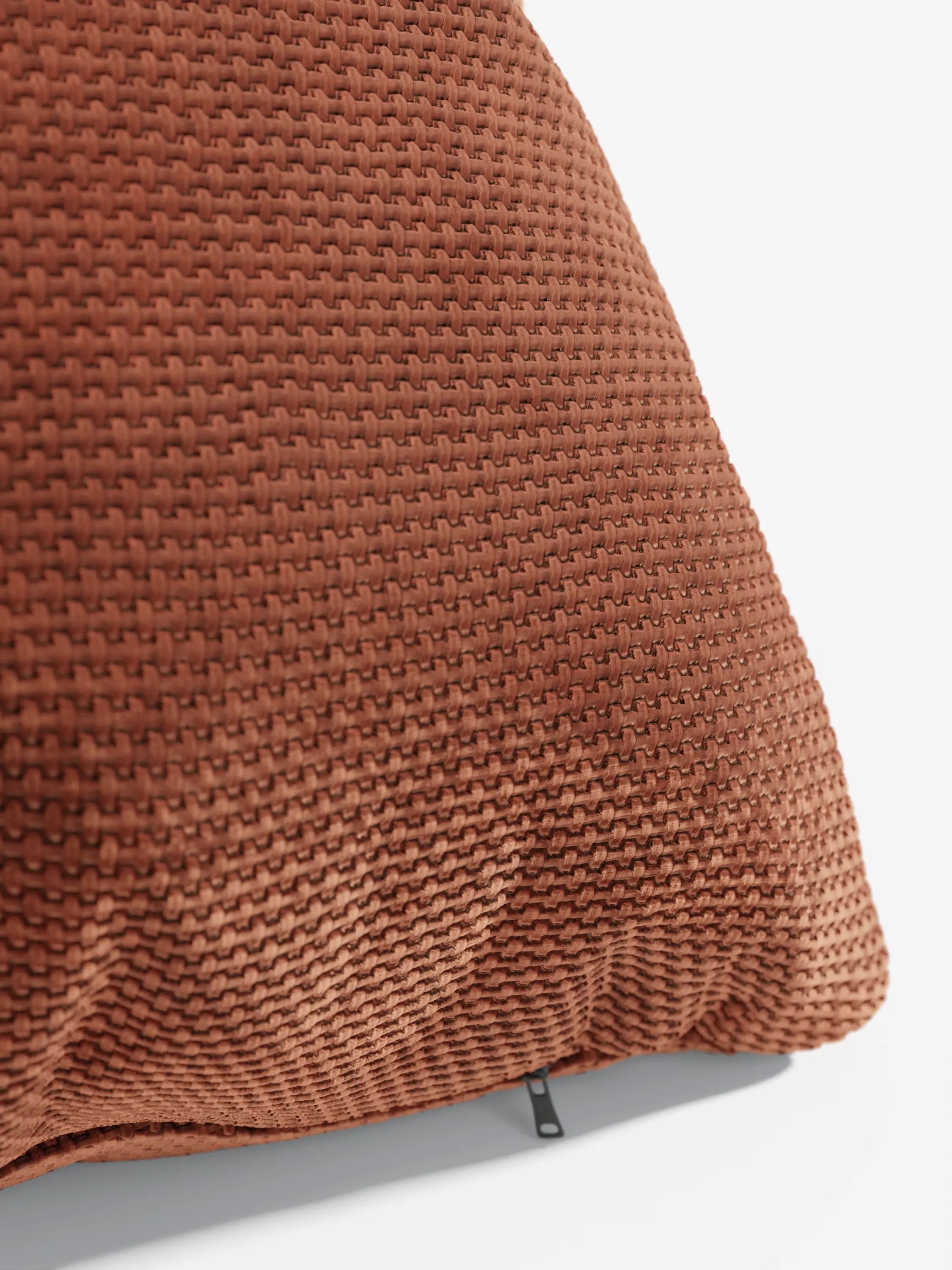 Aston Decorative square padded cushion 45x45 in water-repellent chenille fabric