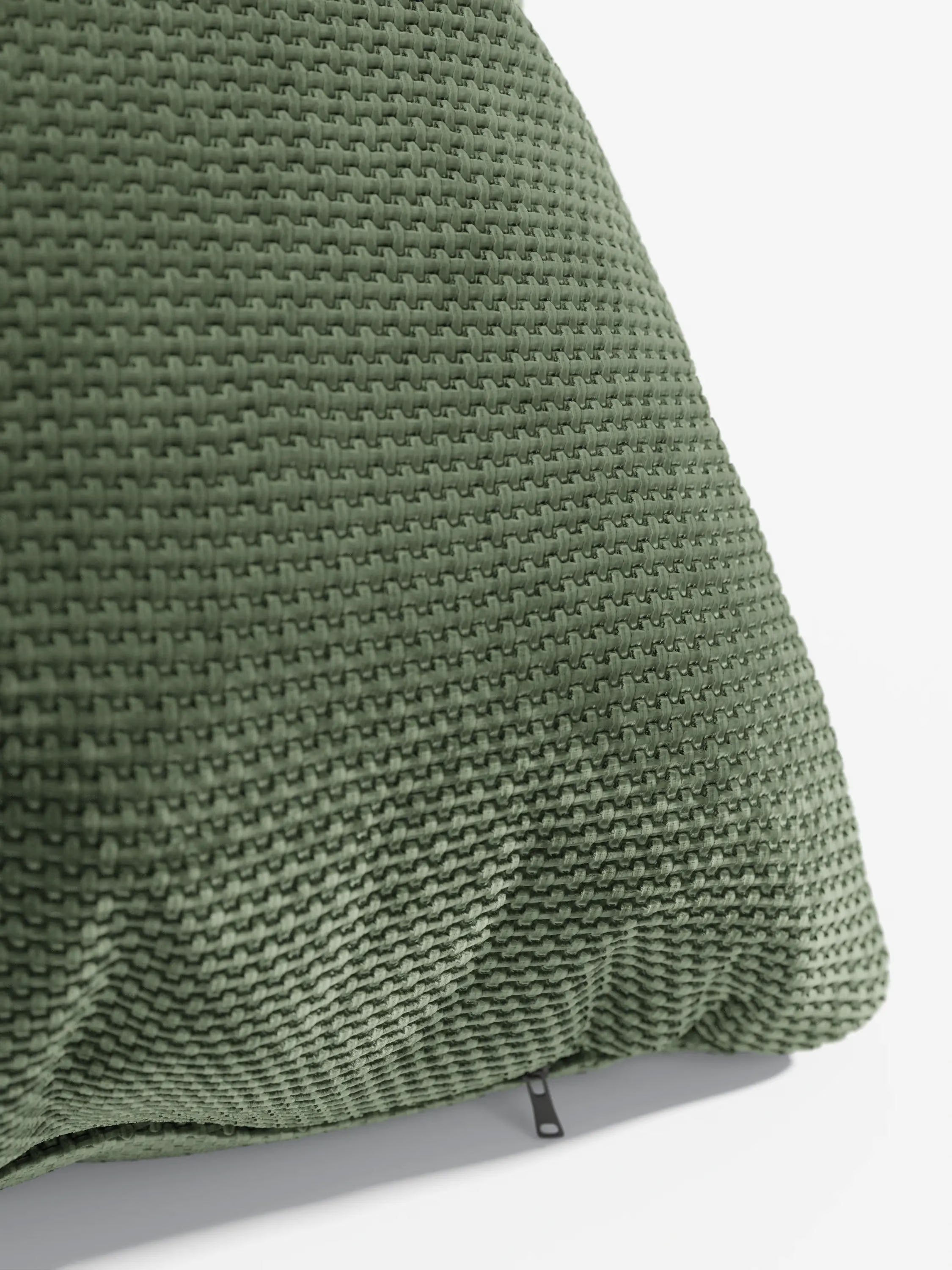 Aston Decorative square padded cushion 45x45 in water-repellent chenille fabric
