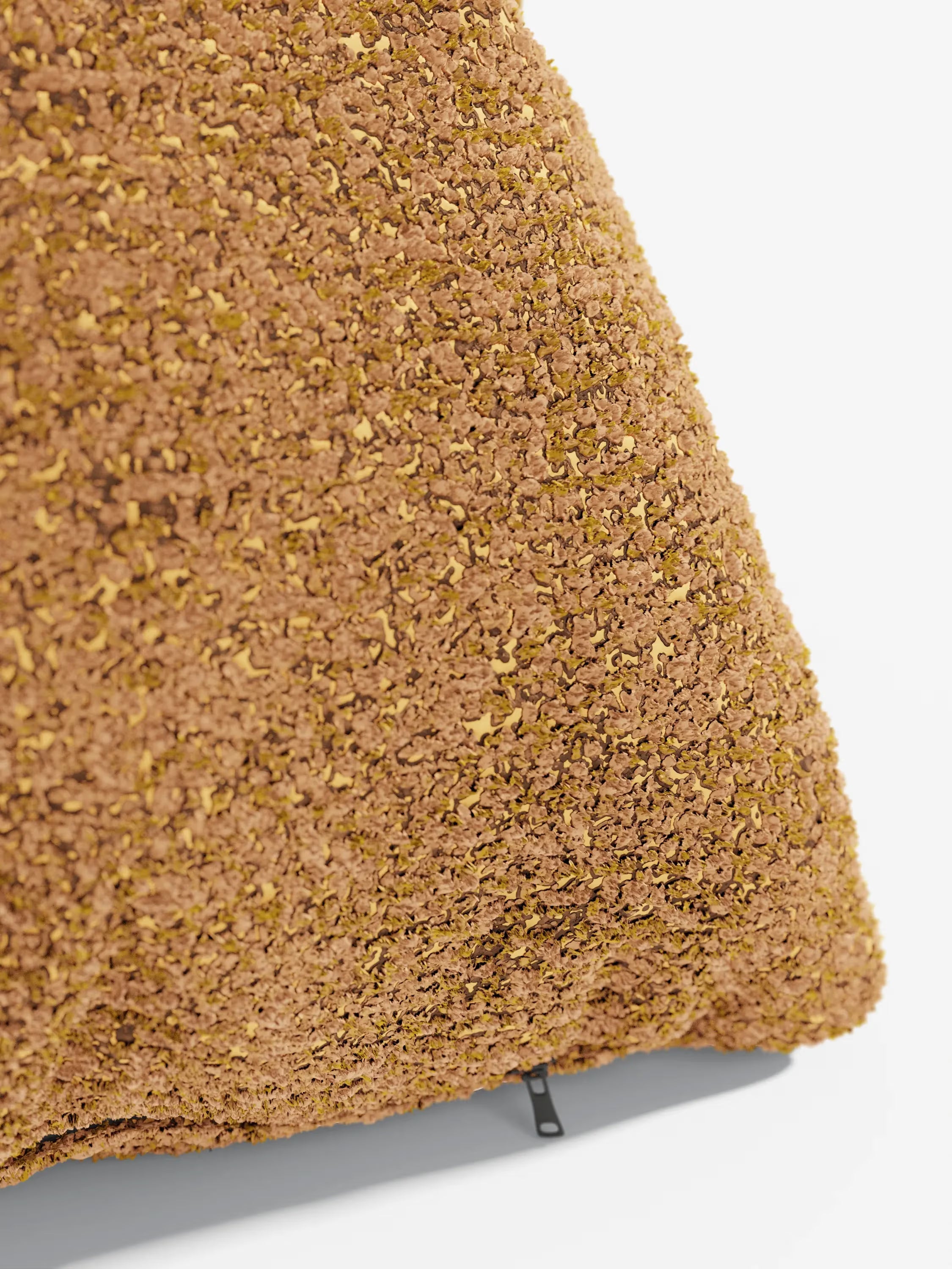 Magnolia Cuscino imbottito decorativo quadrato 45x45 in Bouclé Mélange Elegante e Materico
