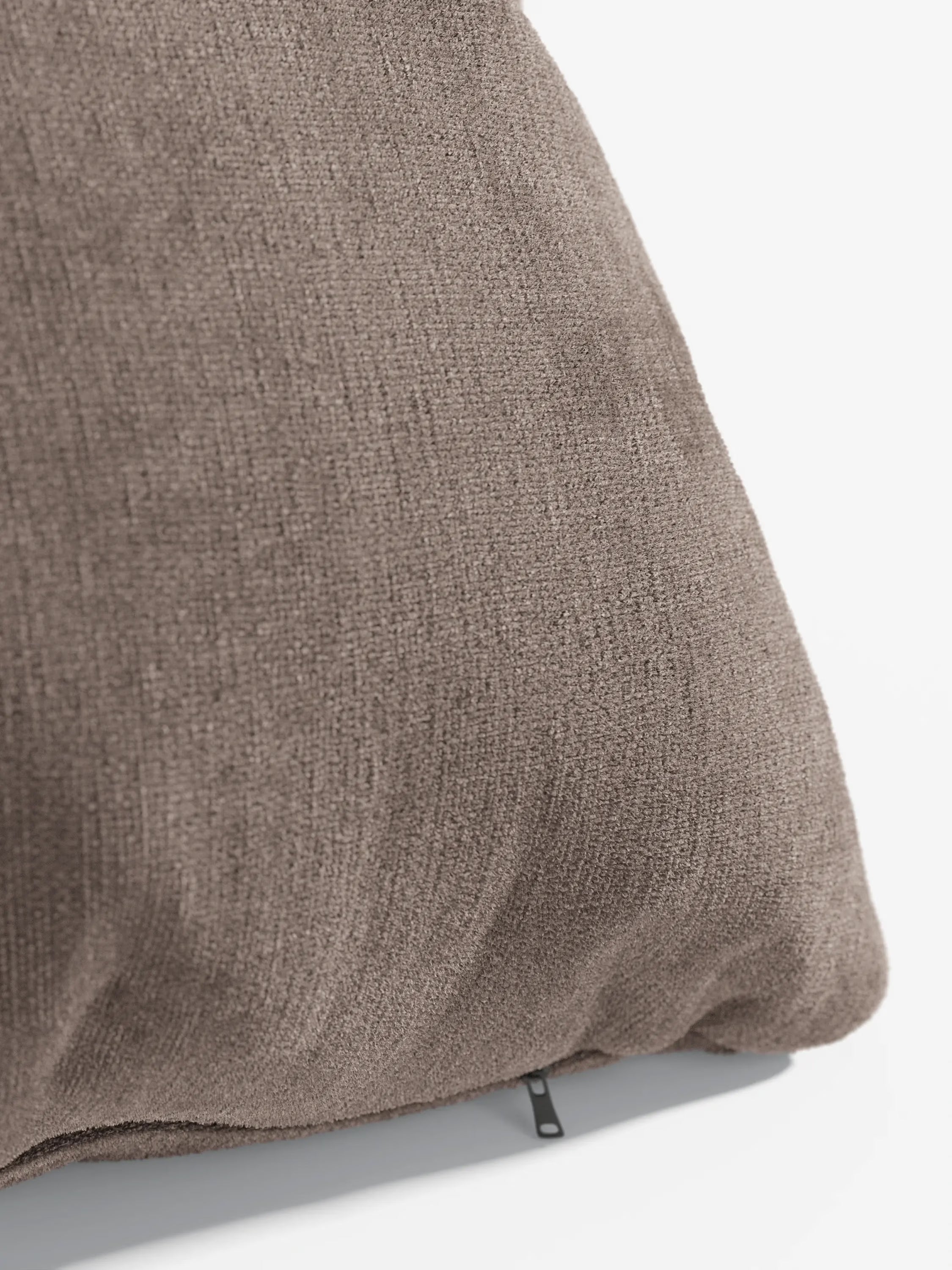 Bolero decorative square padded cushion 45x45 cm in stain-resistant velvet-effect fabric
