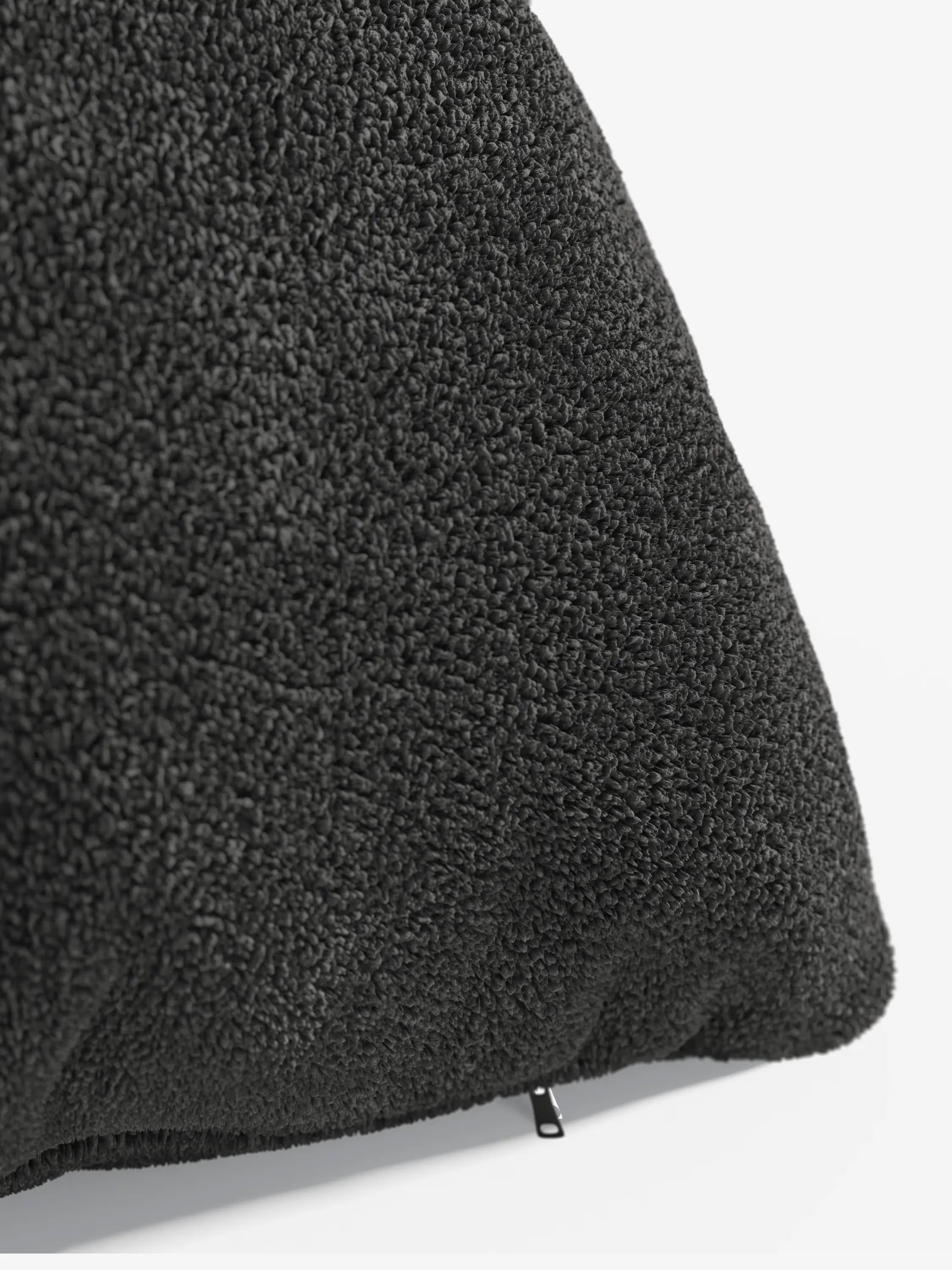 Favola Coussin décoratif carré 45x45 en tissu bouclé détachable – décoratif et design