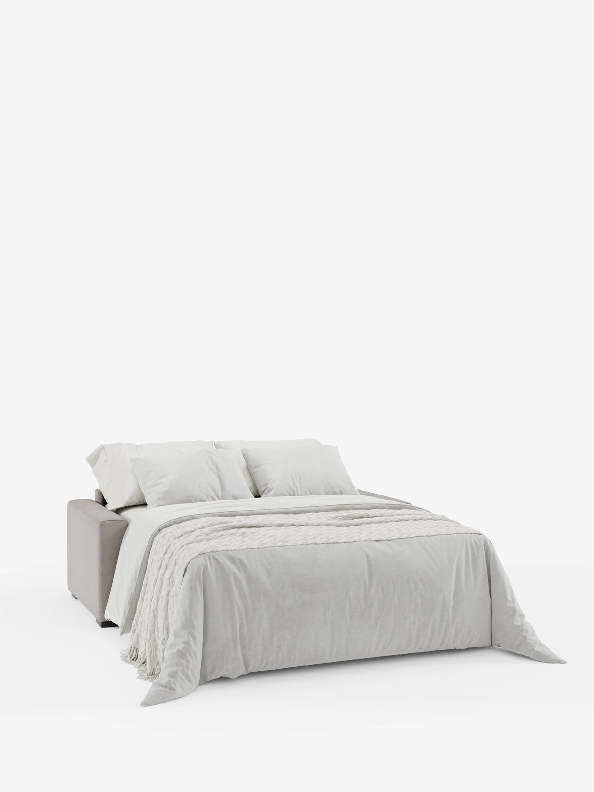 Maximus Divano letto 3 posti e materasso ALTO 20 cm - Poggiatesta reclinabili in tessuto smacchiabile Oeko-Tex