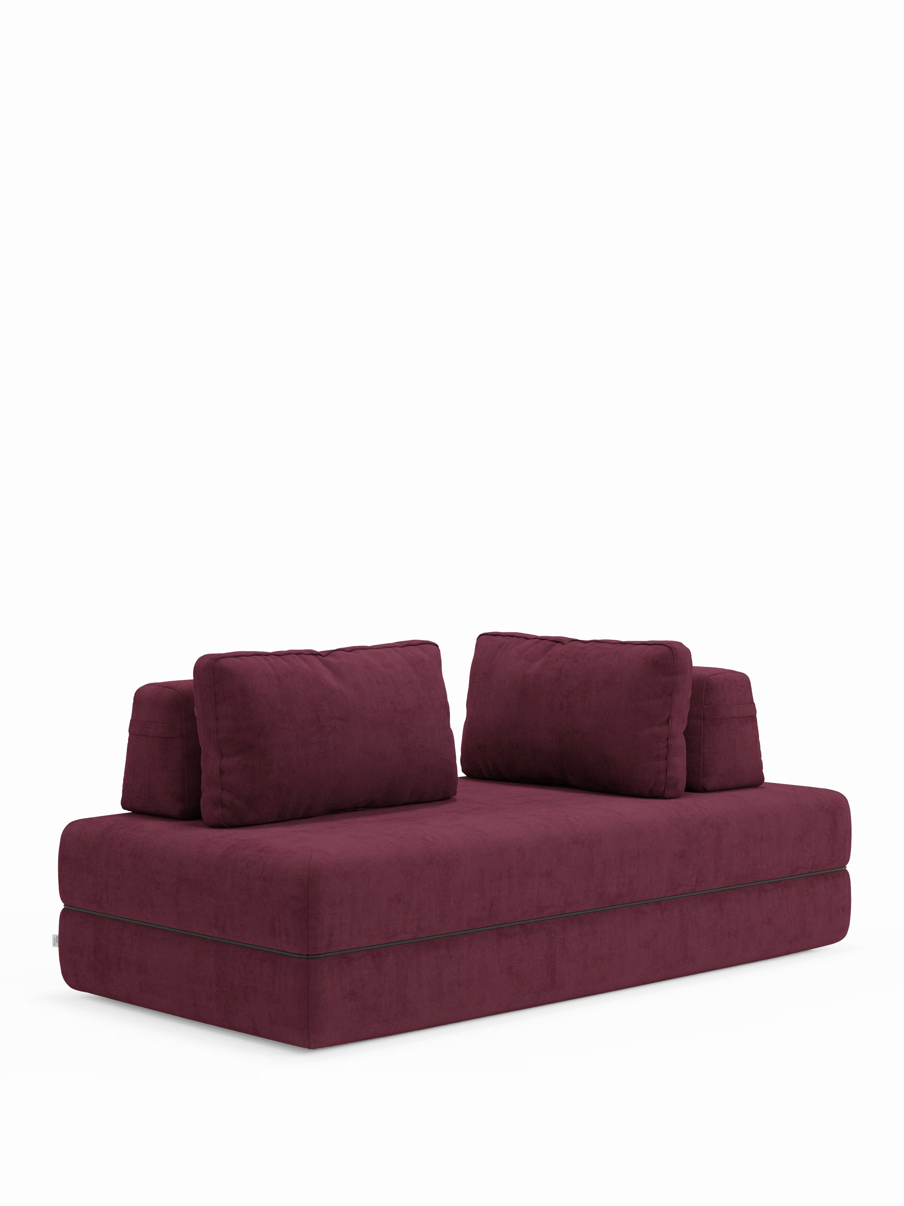 Rift Divano letto matrimoniale 3 posti moderno in tessuto smacchiabile – materasso 22 cm memory e schienali mobili