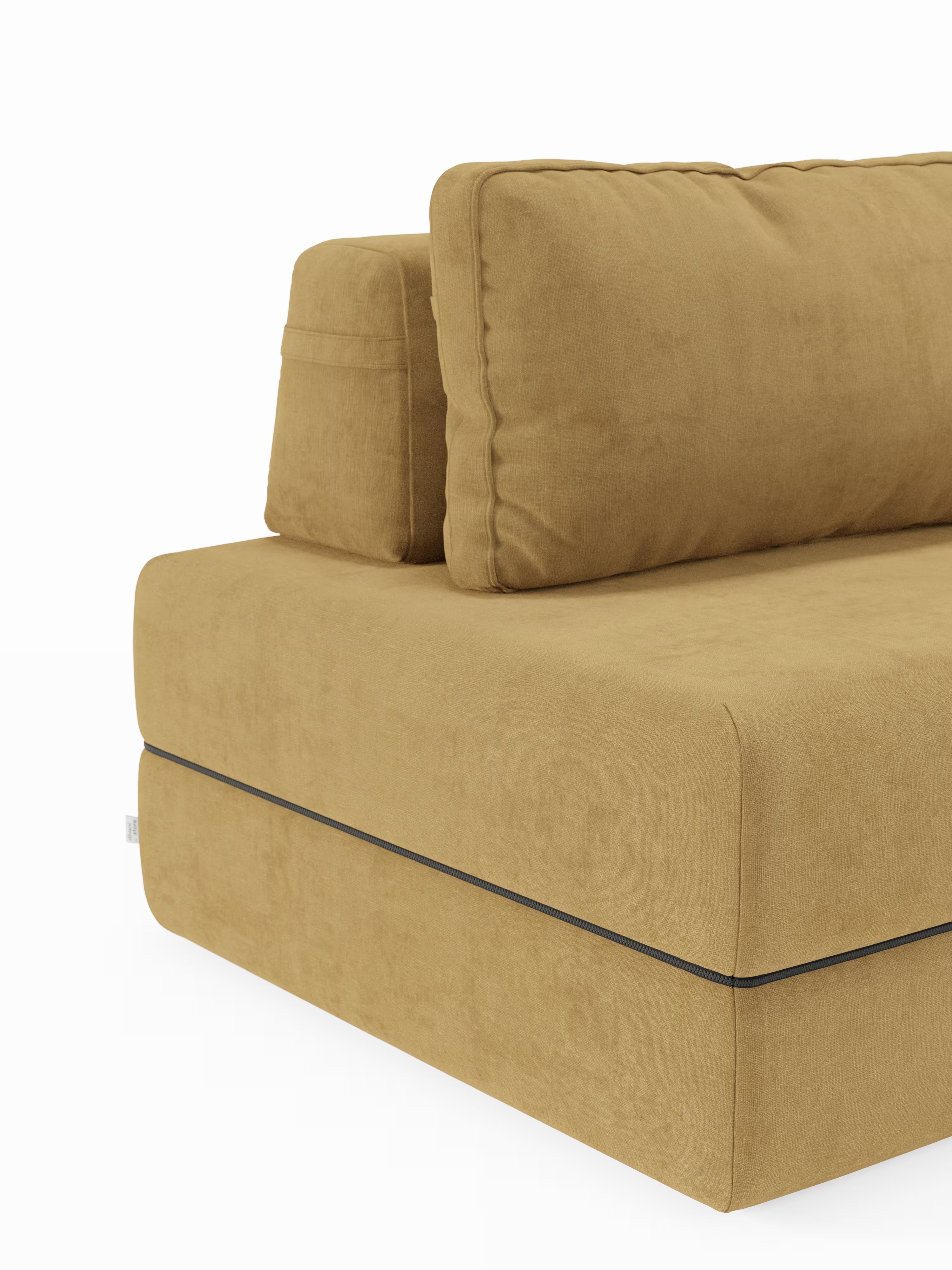 Rift Poltrona letto moderna in tessuto smacchiabile – materasso 22 cm con memory e schienale mobile