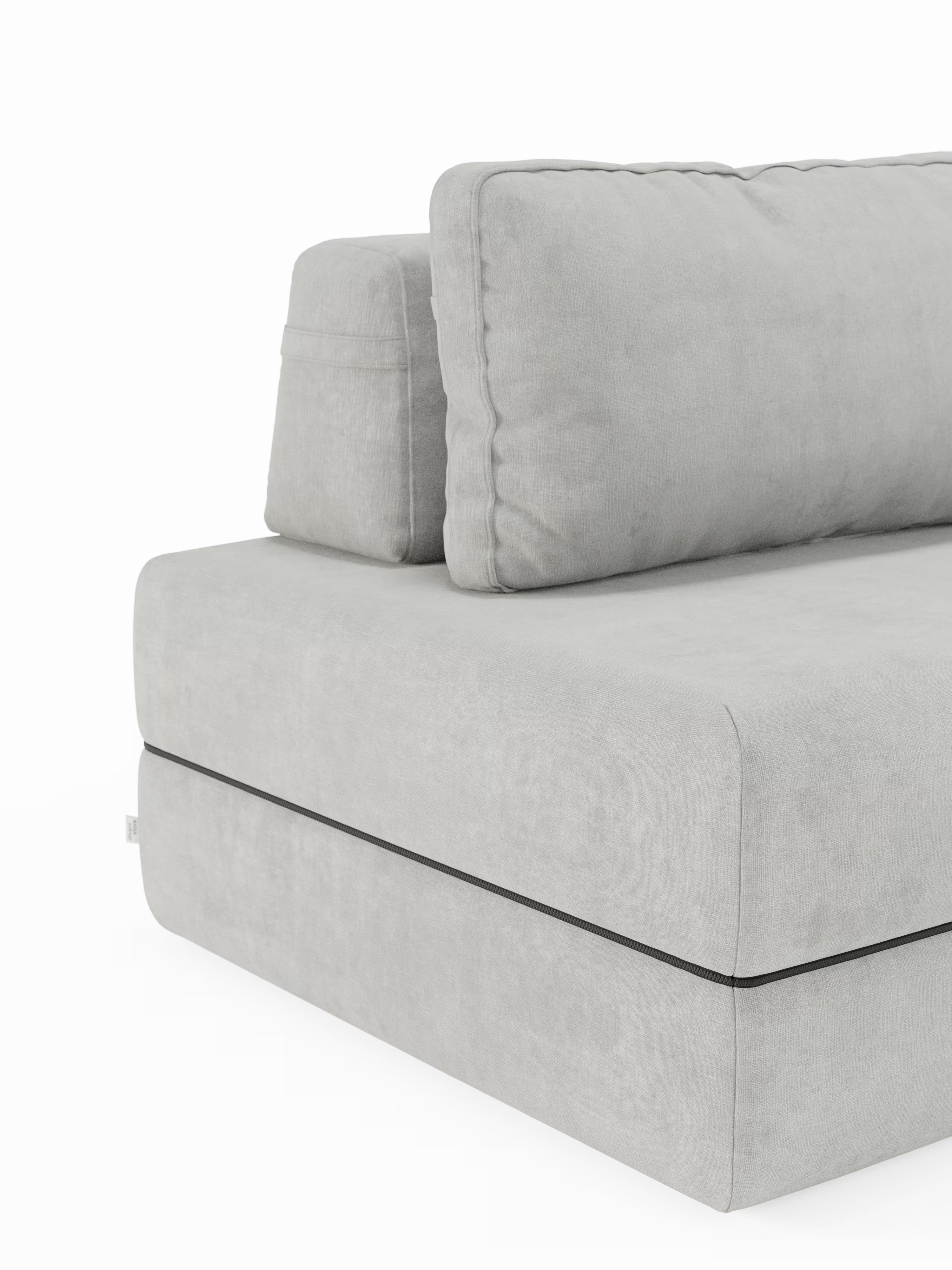 Rift Poltrona letto moderna in tessuto smacchiabile – materasso 22 cm con memory e schienale mobile