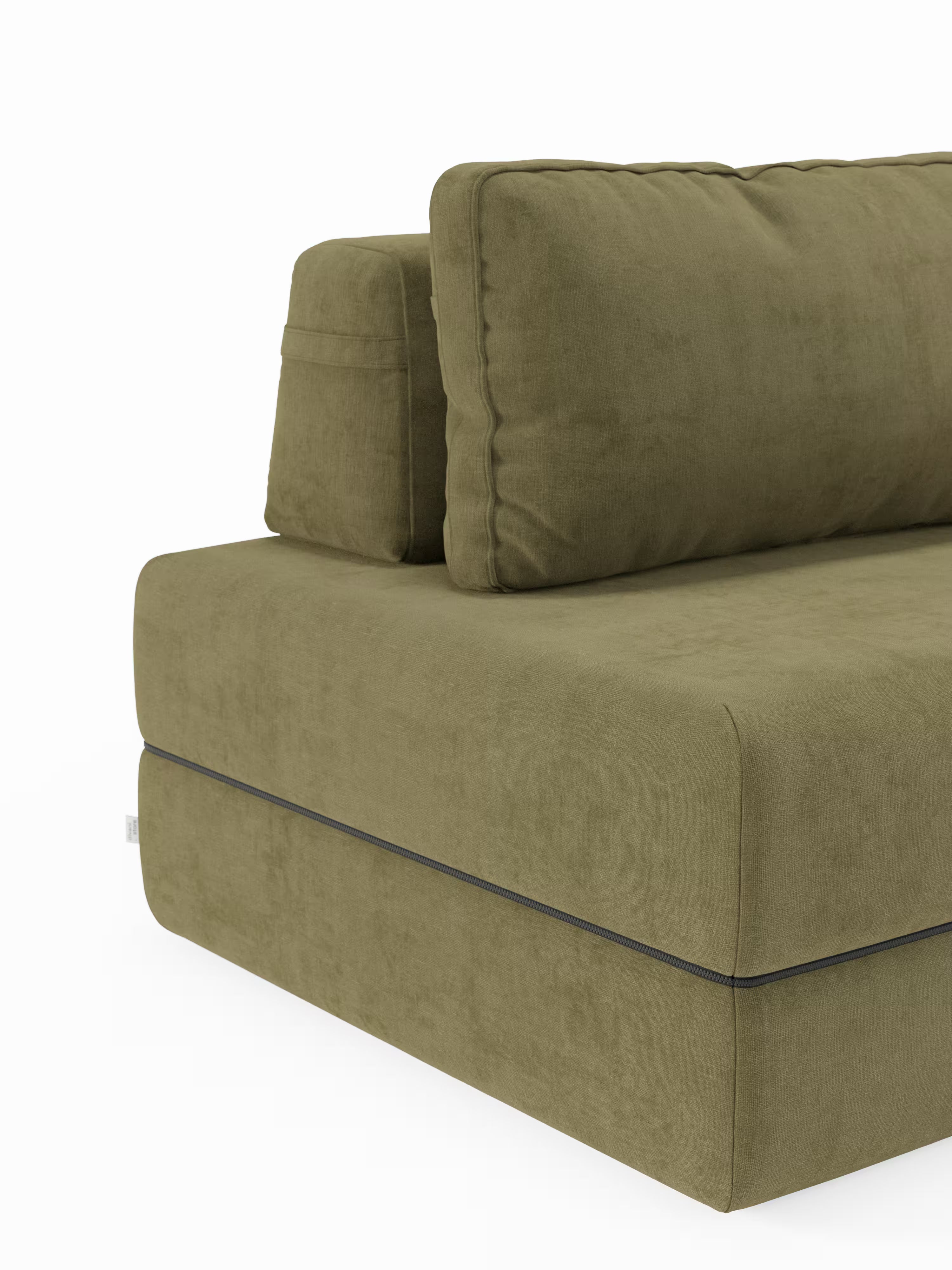 Rift Poltrona letto moderna in tessuto smacchiabile – materasso 22 cm con memory e schienale mobile